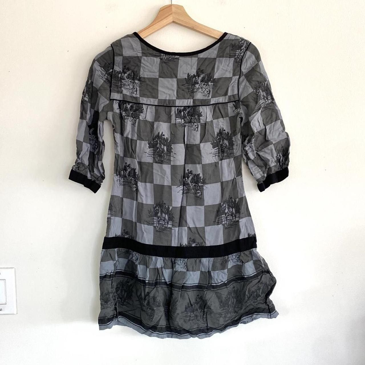 Vintage ECOTE GREY BLACK MINI DRESS WOMENS SIZE XS Size XS / US 0-2 / IT 36-38 - 3 Thumbnail