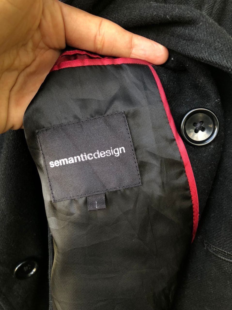 Japanese Brand × semanticdesign Semantics Design Wool Coat Japanese Brand Size US S / EU 44-46 / 1 - 3 Thumbnail