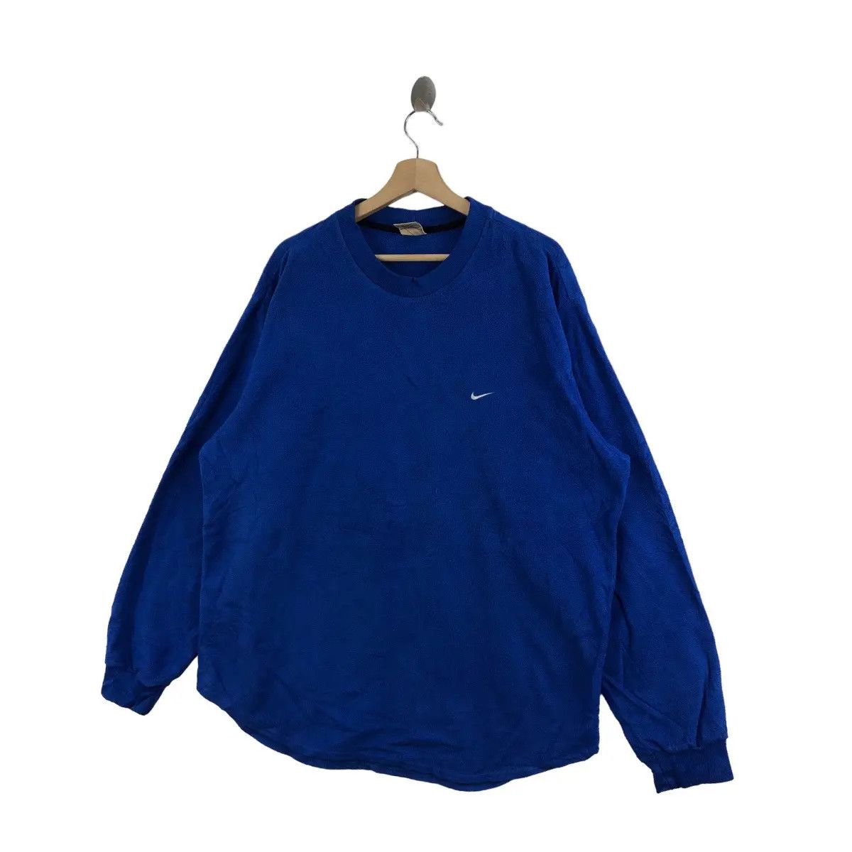 Nike Vintage 90’ NIKE FIT Swoosh Side Logo Fleece Sweater Size US XXL / EU 58 / 5 - 4 Thumbnail