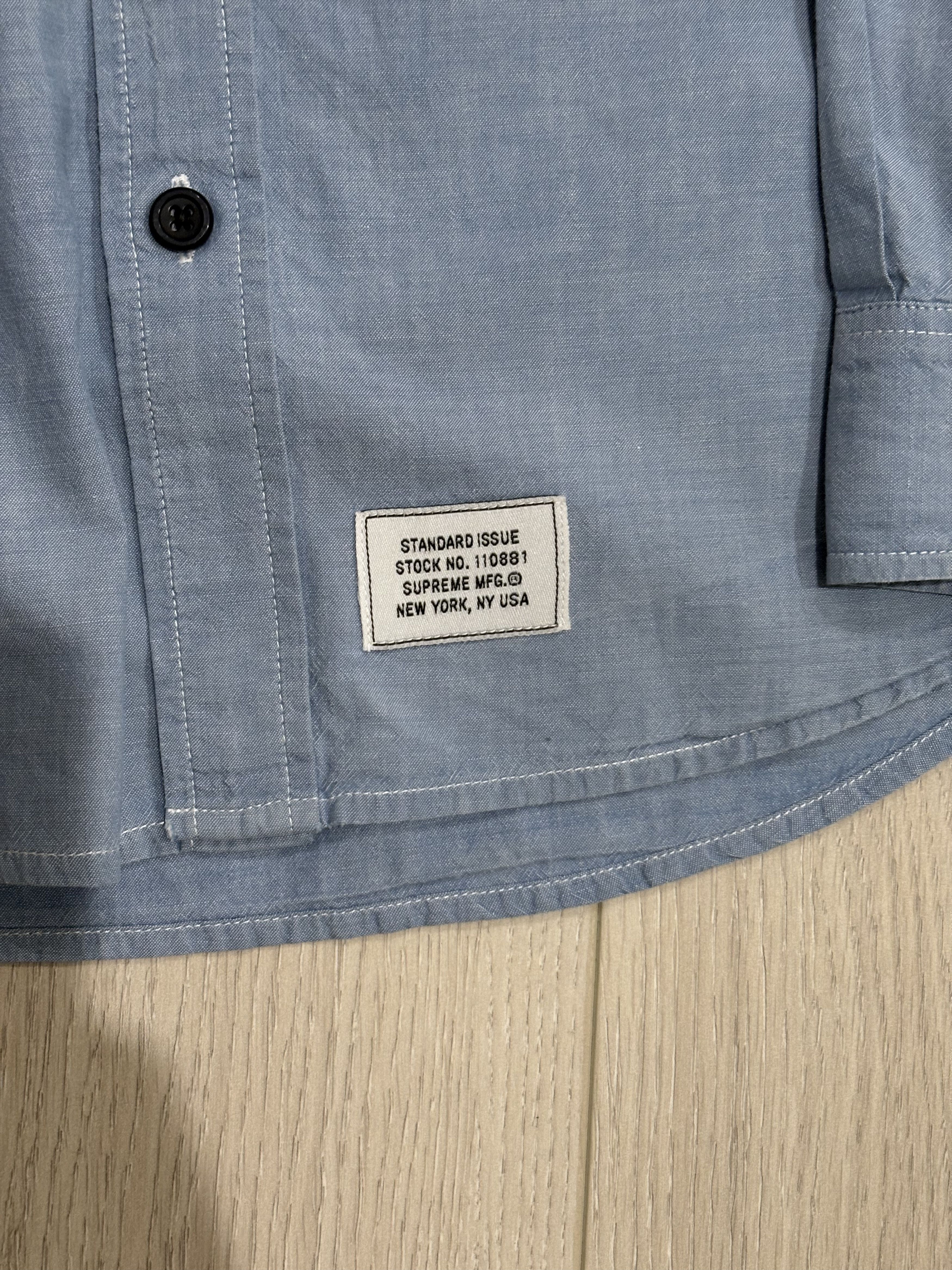 Supreme Two Pocket Chambray Shirt FW 2011 Size US M / EU 48-50 / 2 - 3 Thumbnail