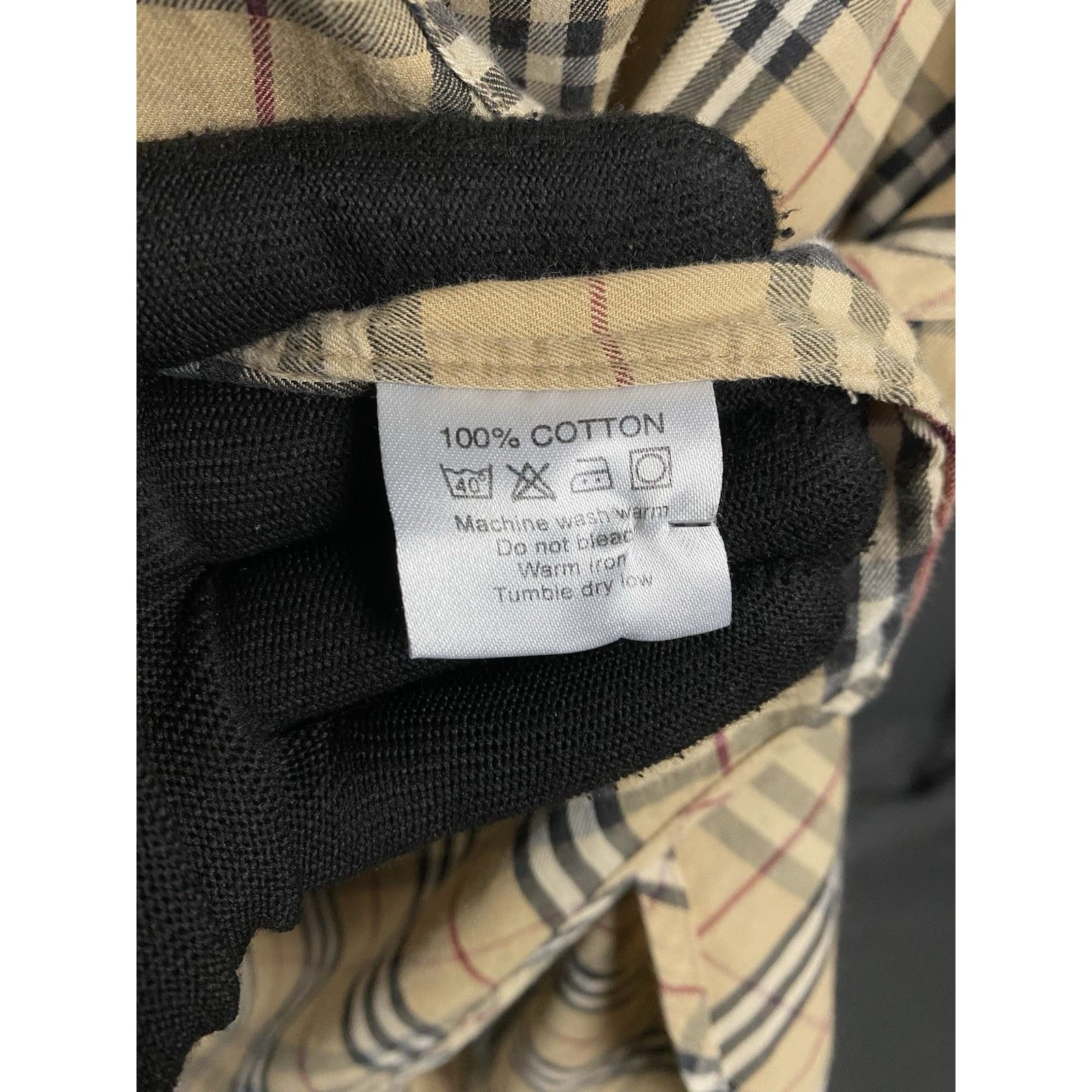 Burberry Burberry Nova Check Vintage Men's Beige Longsleeve Shirt Siz Size US XL / EU 56 / 4 - 11 Thumbnail