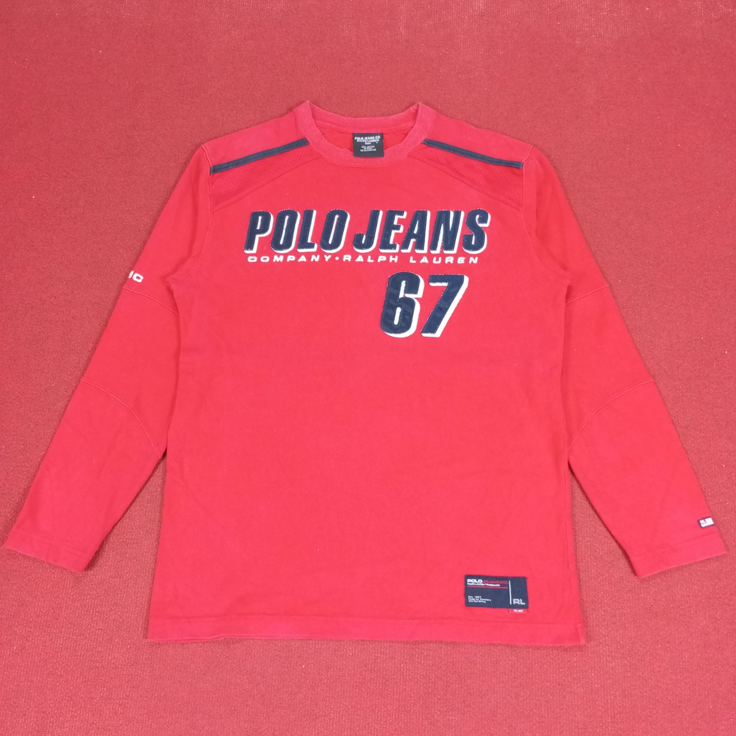Polo Ralph Lauren × Vintage Polo Jeans Ralph Lauren Sweatshirt Size US M / EU 48-50 / 2 - 1 Thumbnail