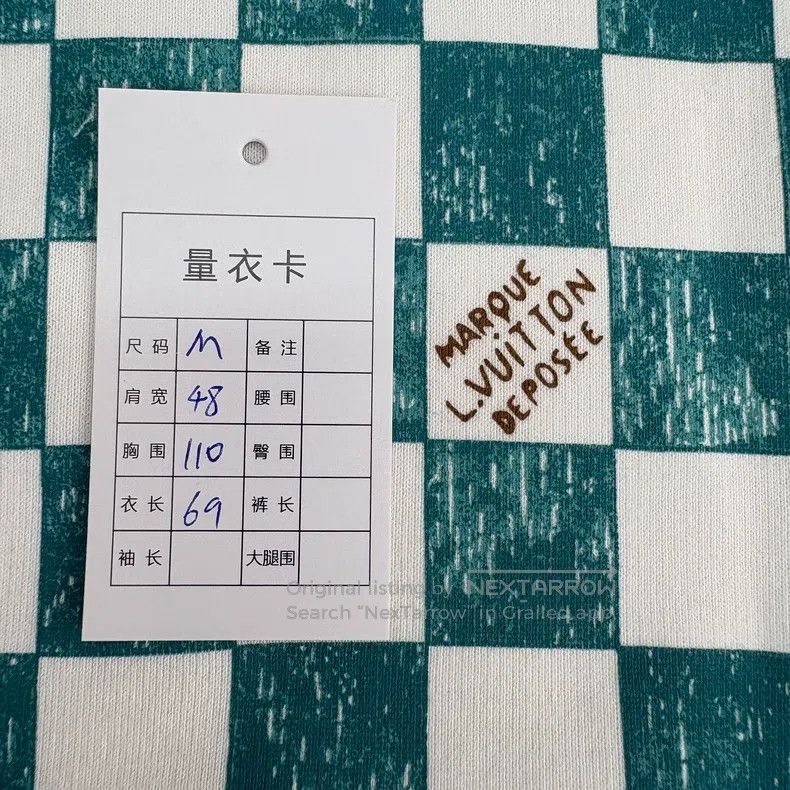 Louis Vuitton Louis Vuitton White and green checkerboard sweatshirt Size US M / EU 48-50 / 2 - 8 Thumbnail