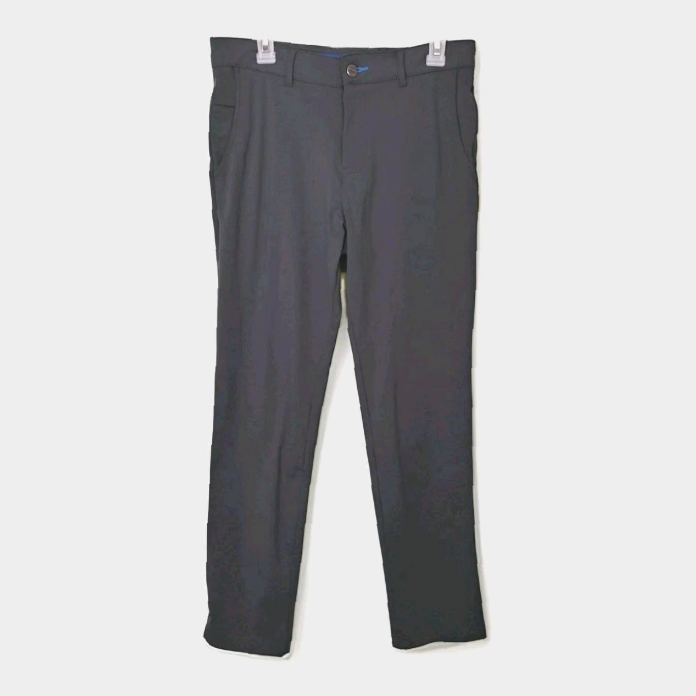 Vintage Twillory Technical Pants - 32x30 Dress Pants, Gray, Polyester, Flat Front, Stretch, Straight Leg, Casual, Men, Regular Fit Size US 32 / EU 48 - 2 Thumbnail