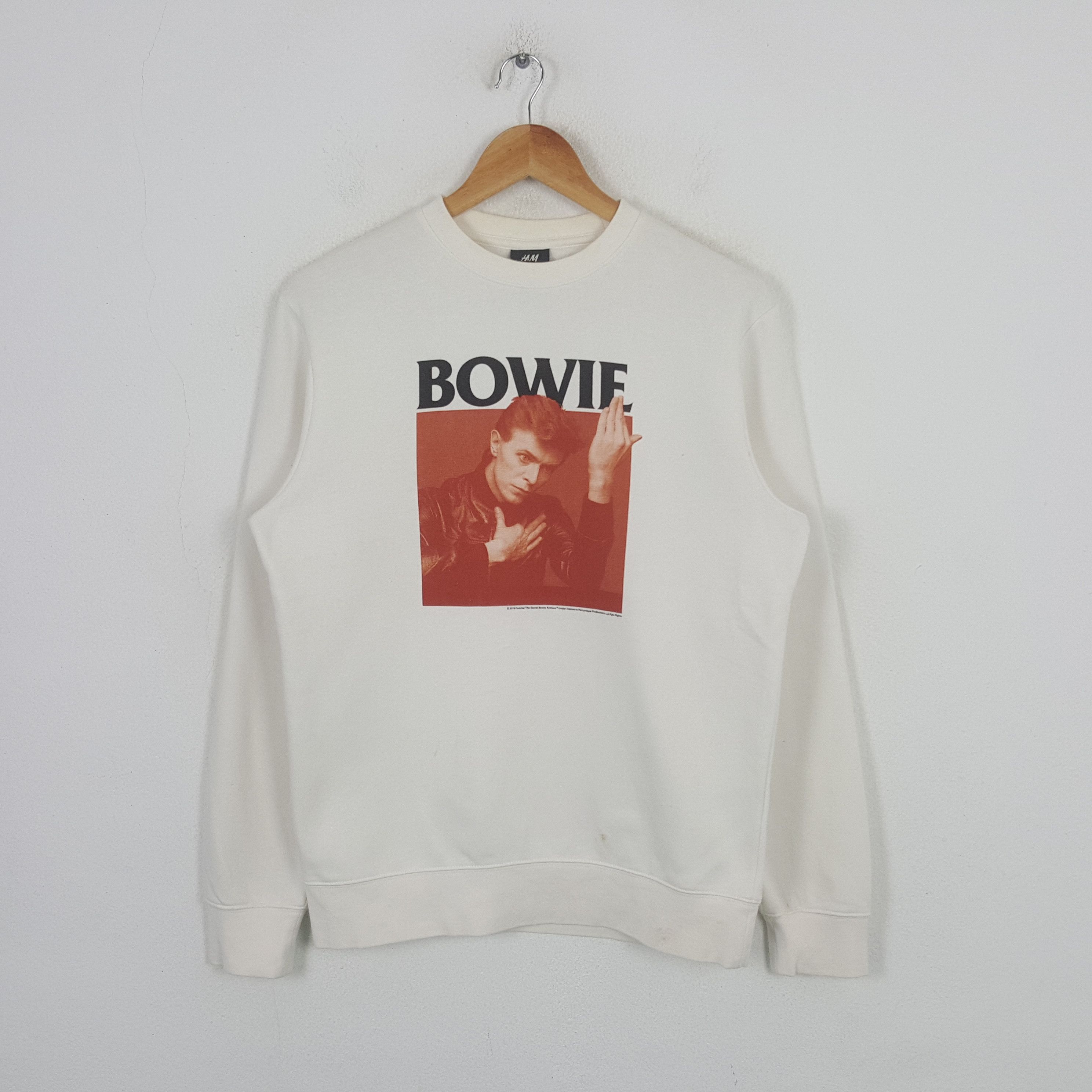 H&M Vintage David Bowie English Solo Singer Sweatshirt RR2 Size US M / EU 48-50 / 2 - 1 Thumbnail