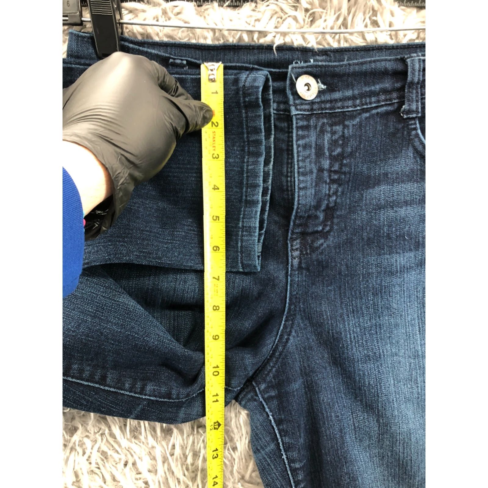 Vintage Style&Co Slim Leg Jeans Womens Size 6 Short Blue Denim Slim Fit 5-Pocket Straight Mid Rise Classic Modern Size 28" / US 6 / IT 42 - 4 Thumbnail