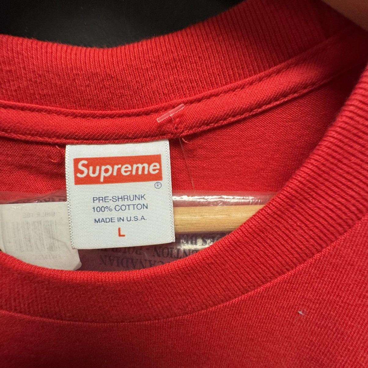 Supreme Supreme Bible Tee Red Size US L / EU 52-54 / 3 - 3 Thumbnail