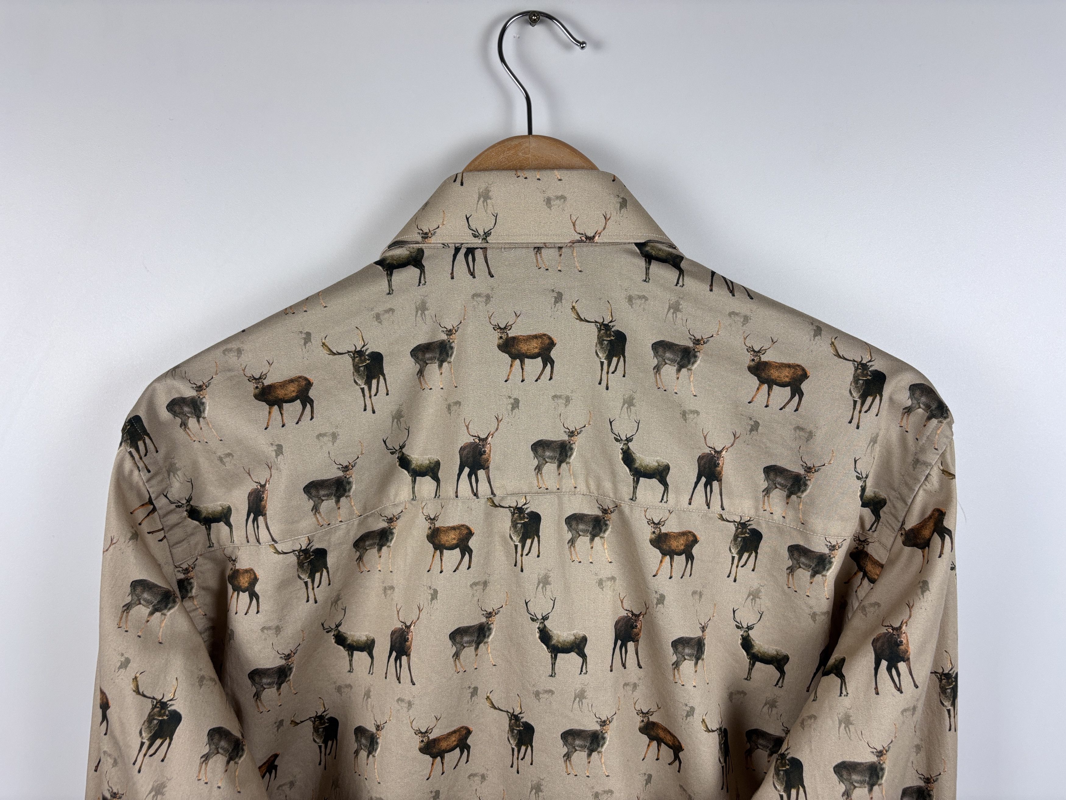 Other Claudio Lugli Button Up Long Sleeve Deer Pattern Shirt L Size US L / EU 52-54 / 3 - 5 Thumbnail