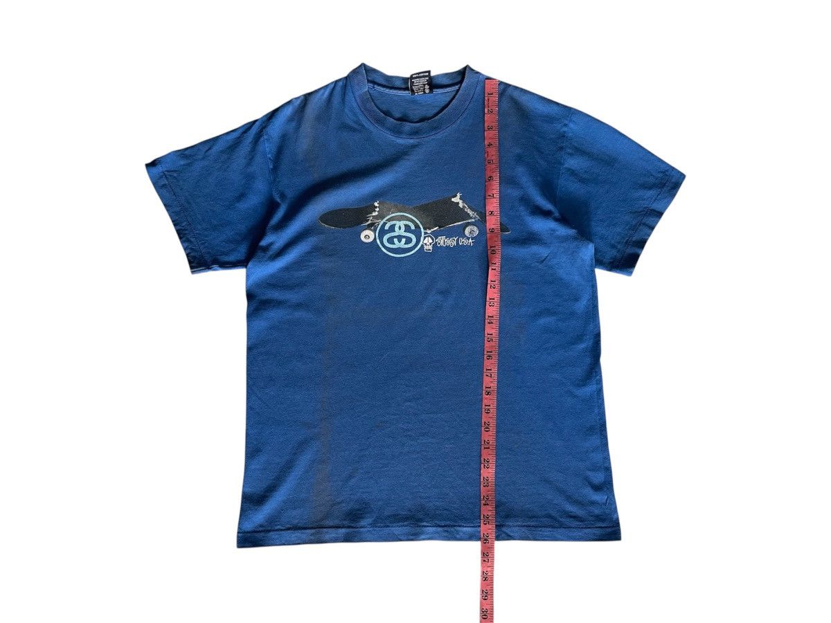 Beauty Beast × Stussy × Vintage 90's STUSSY Broken Skateboard Beautiful Faded Distressed Size US M / EU 48-50 / 2 - 4 Thumbnail