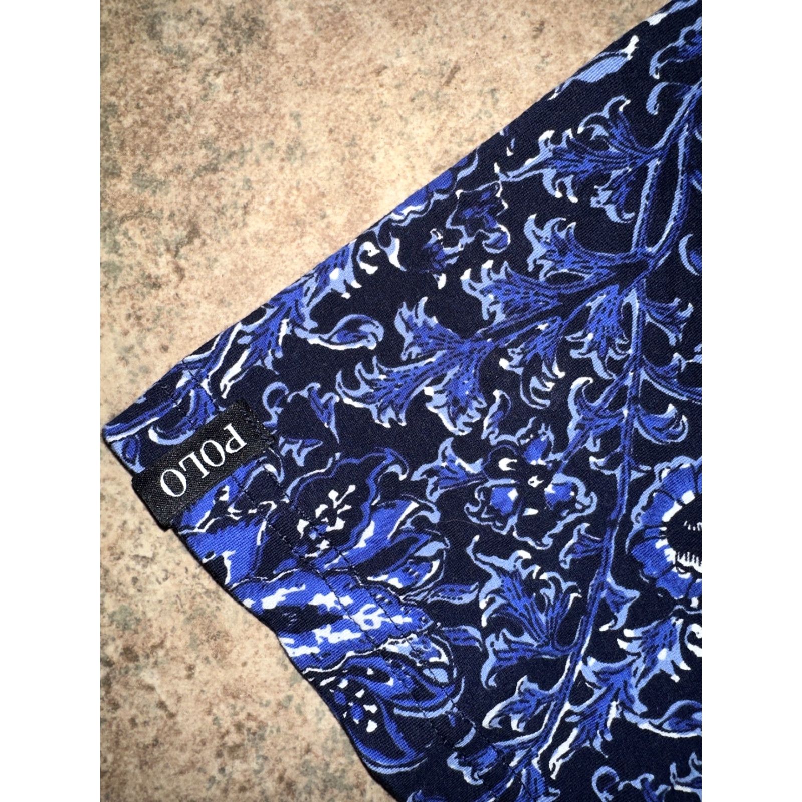 Ralph Lauren Polo Golf Ralph Lauren PERU COTTON Paisley Print Polo Shirt Mens L Blue Size US L / EU 52-54 / 3 - 3 Thumbnail