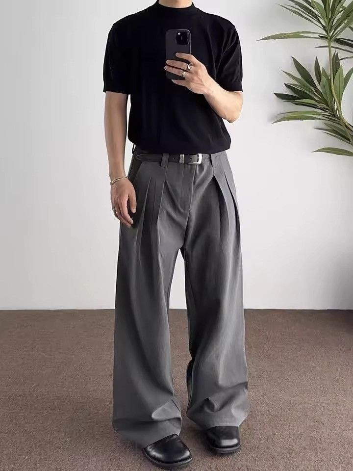 Japanese Brand Wide-Leg Trousers Size US 29 - 2 Thumbnail