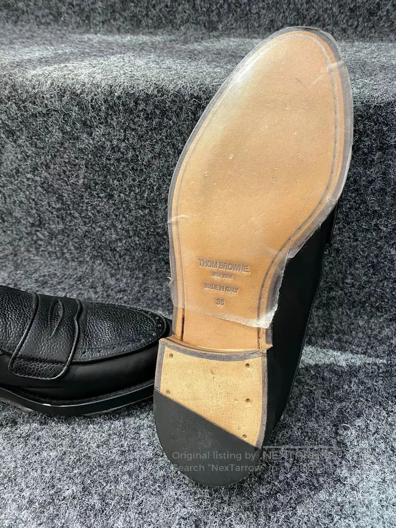 Thom Browne Thom Browne Basic Loafers Black Leather. Size US 5.5 / EU 38 - 7 Thumbnail