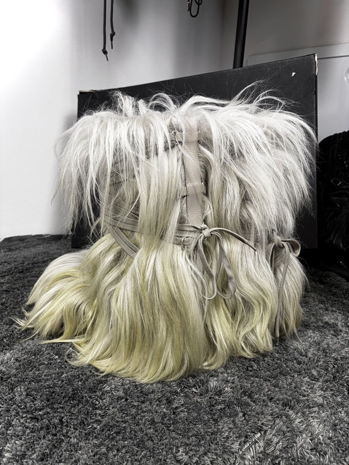 Rick Owens Rick Owens x Moncler Big Rock fur boots Size US 9 / EU 42 - 2 Thumbnail