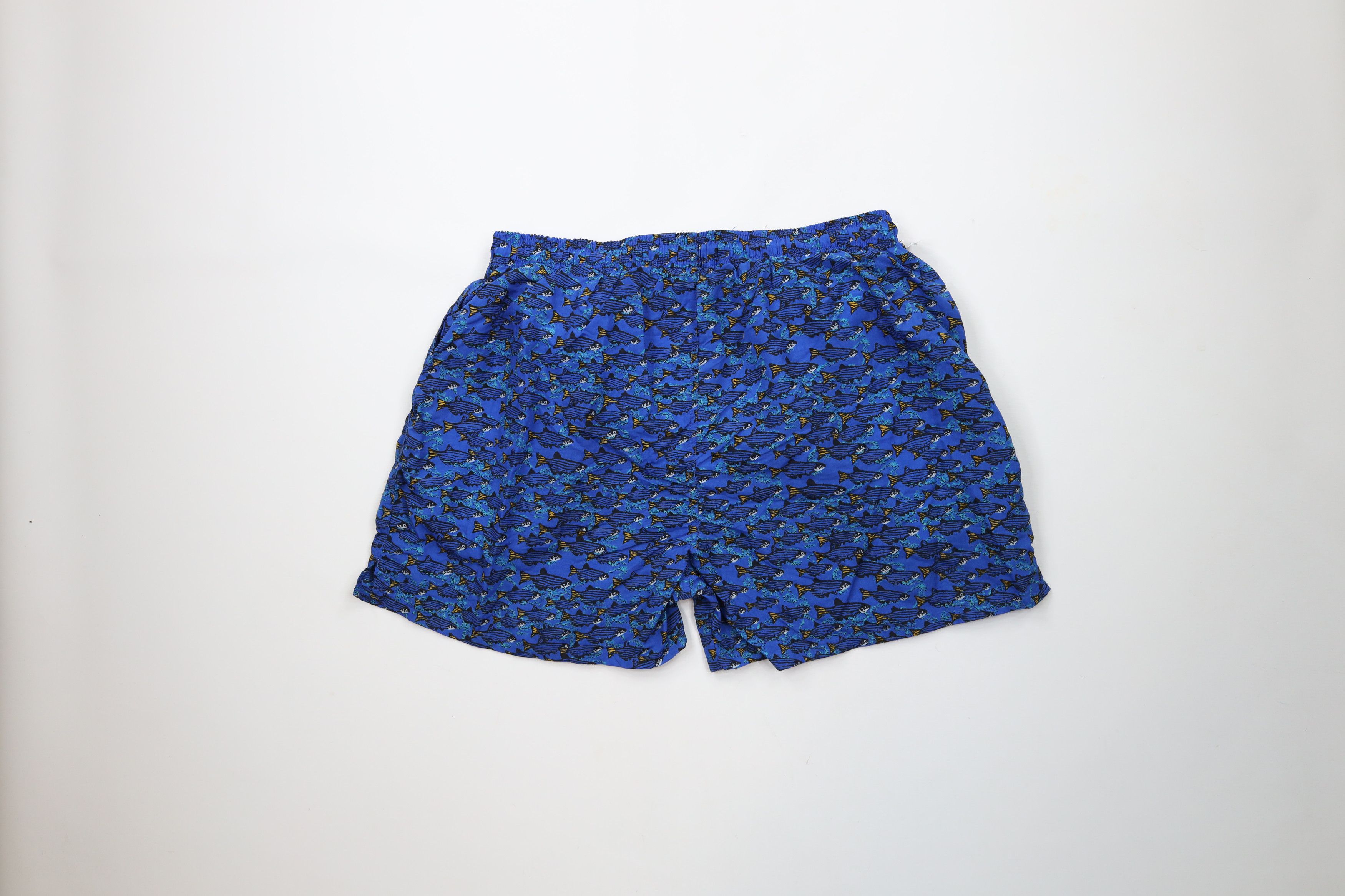 Vintage Deadstock Vintage 90s Streetwear Print Lined Shorts Trunks Size US 36 / EU 52 - 6 Thumbnail