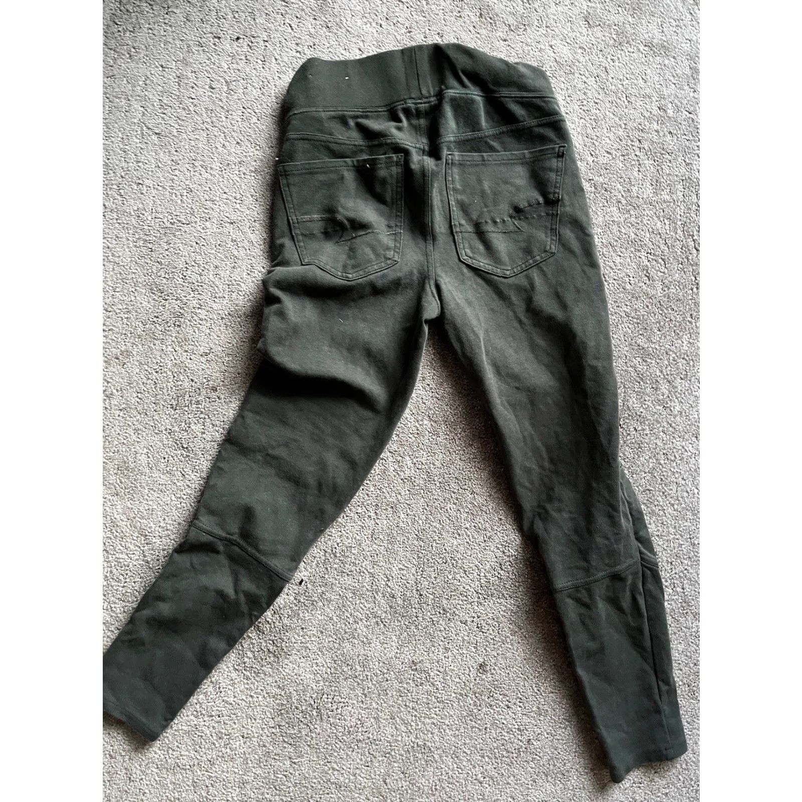 American Eagle Outfitters American Eagle Jeggings Leggings Women Small Short Green Stretch Biker Womens Size 28" / US 6 / IT 42 - 4 Thumbnail