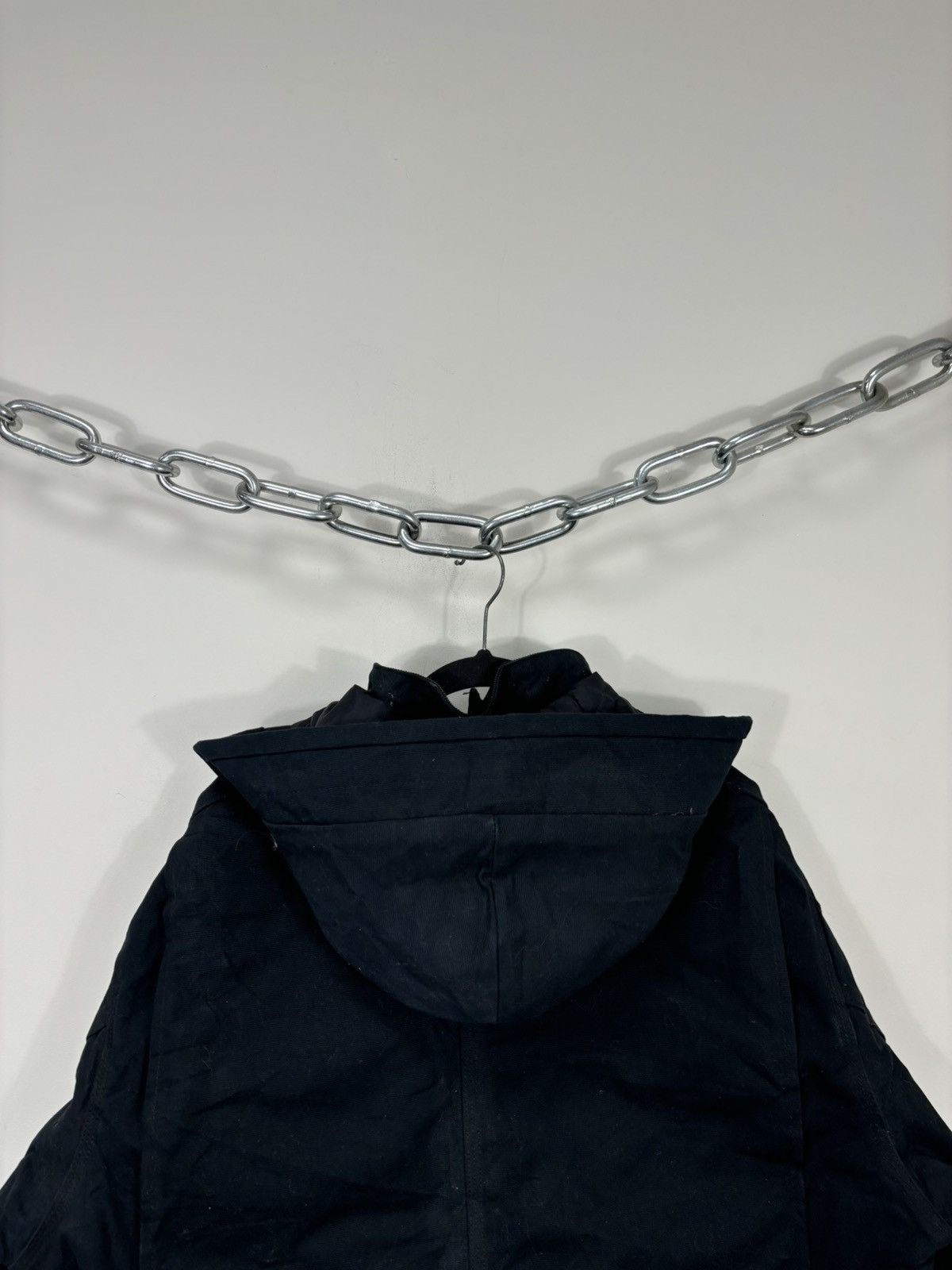 Carhartt Vintage 90s Carhartt USA Zip Pockets Hooded Cropped Jacket Size US L / EU 52-54 / 3 - 20 Thumbnail