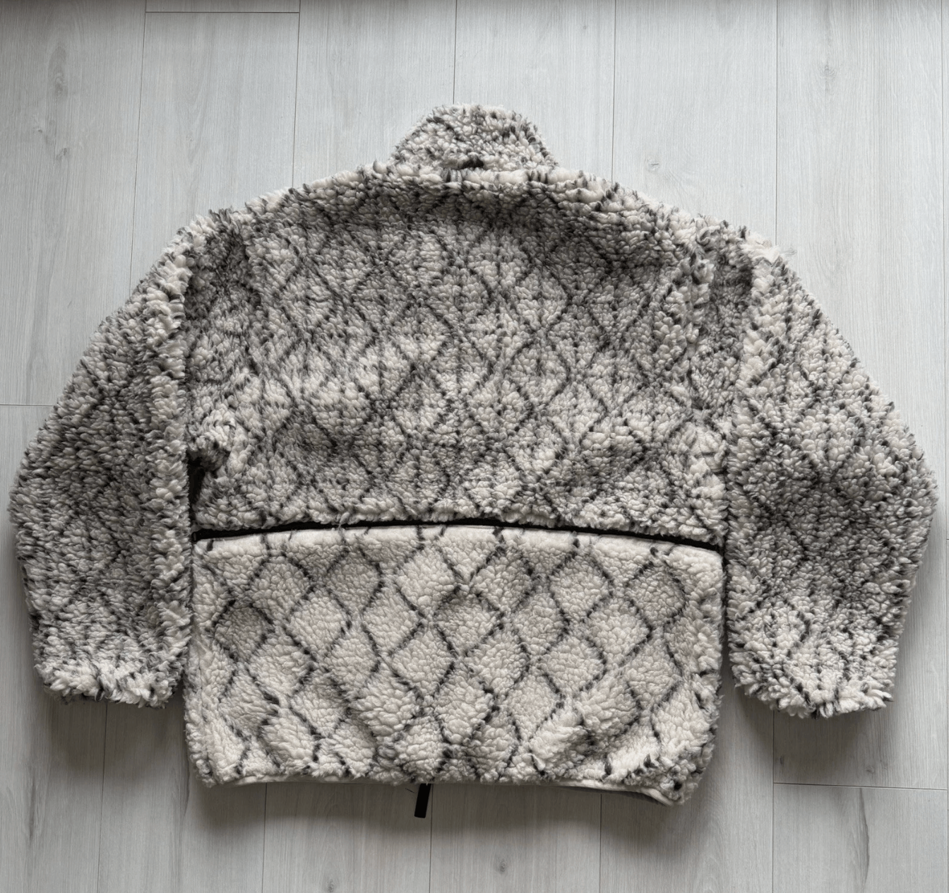 Kapital Kapital DO-GI Sashiko Boa Reversible Fleece Blouson – Ecru Size US XL / EU 56 / 4 - 2 Thumbnail