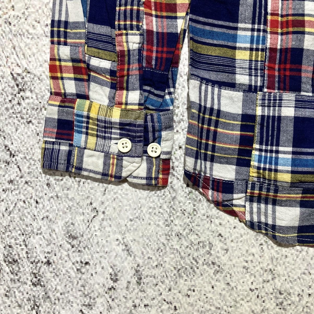 Japanese Brand 2000s Onboard Patchwork Madrass Shirt Japanese Kapital Style Size US S / EU 44-46 / 1 - 13 Thumbnail