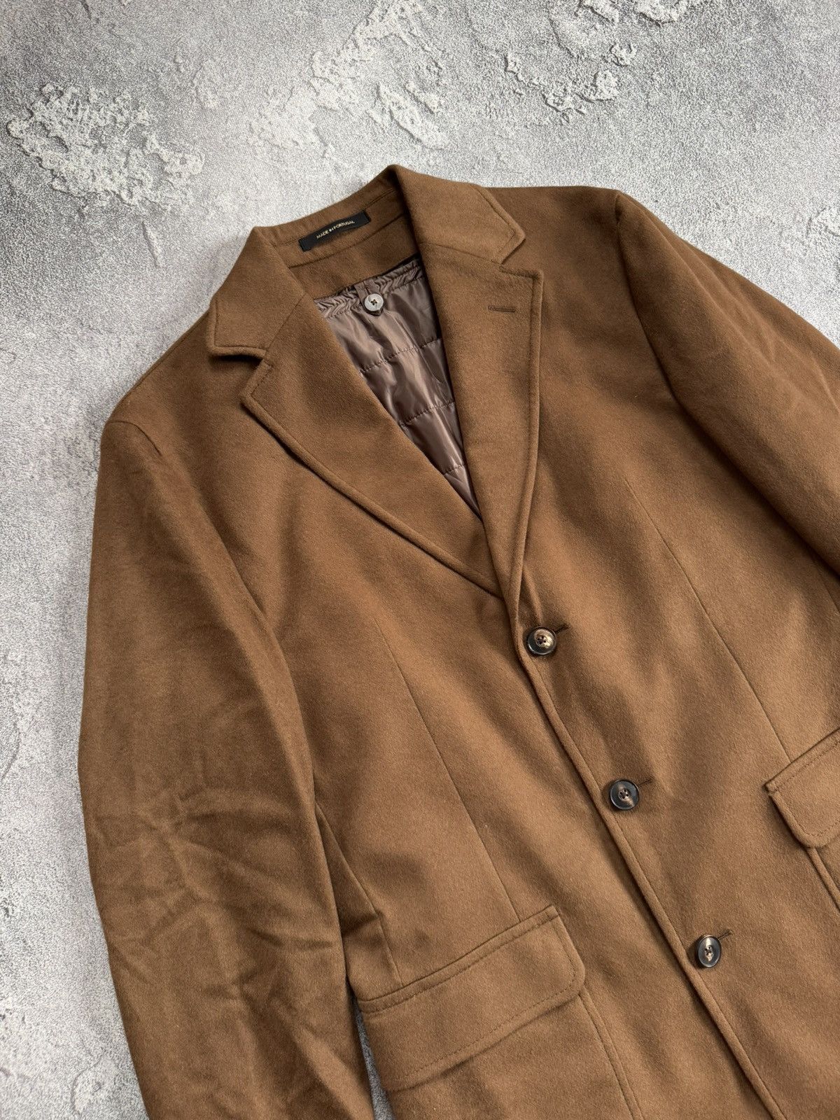 Designer × Massimo Dutti Massimo Dutti EUR48/USA38 brown coat wool long jacket blazer Size M / US 6-8 / IT 42-44 - 7 Thumbnail