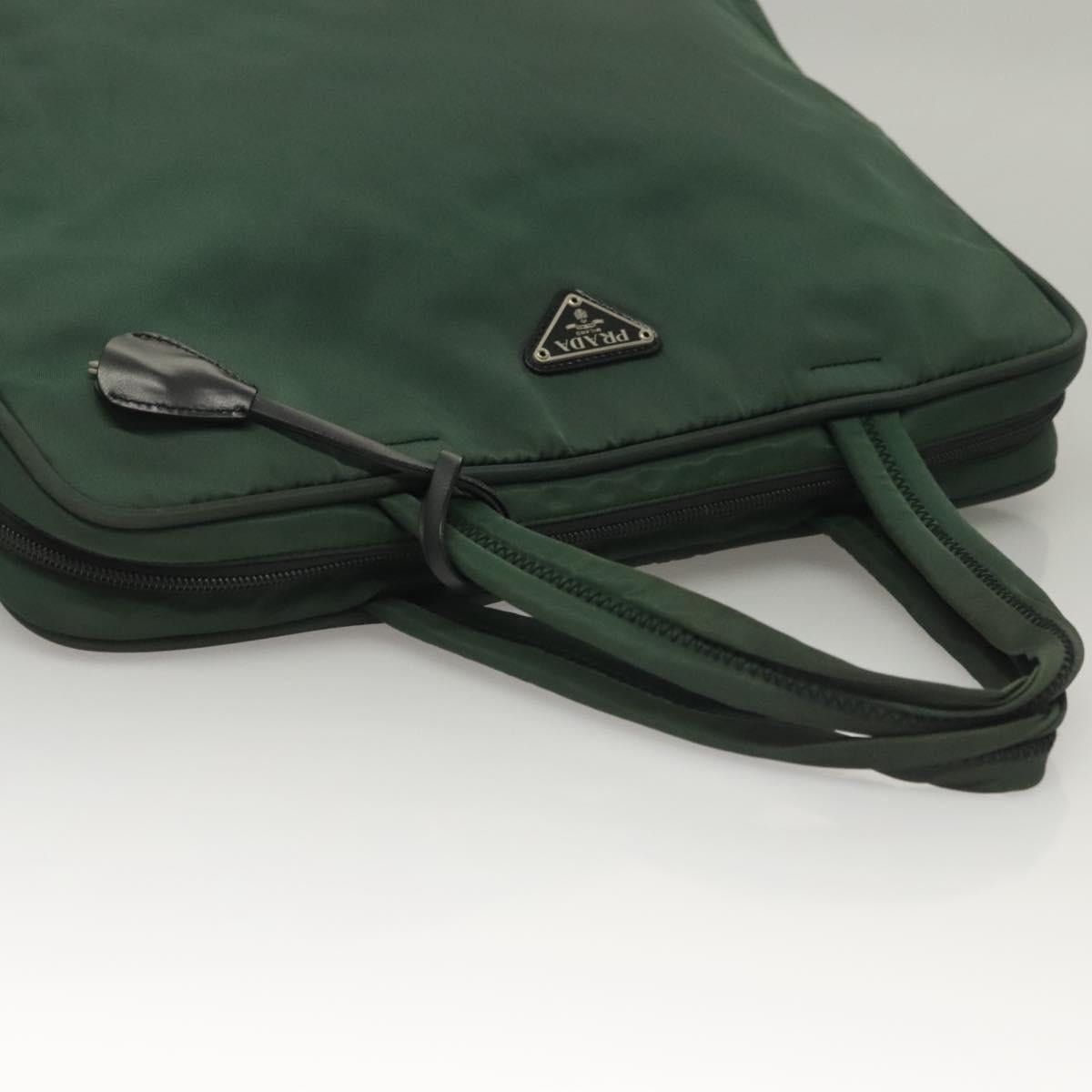 Prada PRADA Hand Bag Nylon Khaki Silver Size ONE SIZE - 7 Thumbnail