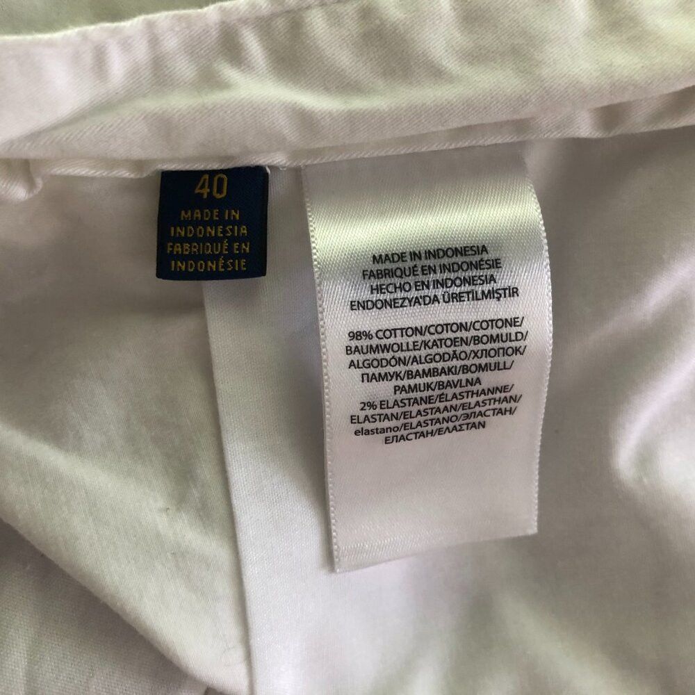 Polo Ralph Lauren polo Ralph Lauren men's white cotton casual shorts size: 40 Size US 40 / EU 56 - 5 Thumbnail
