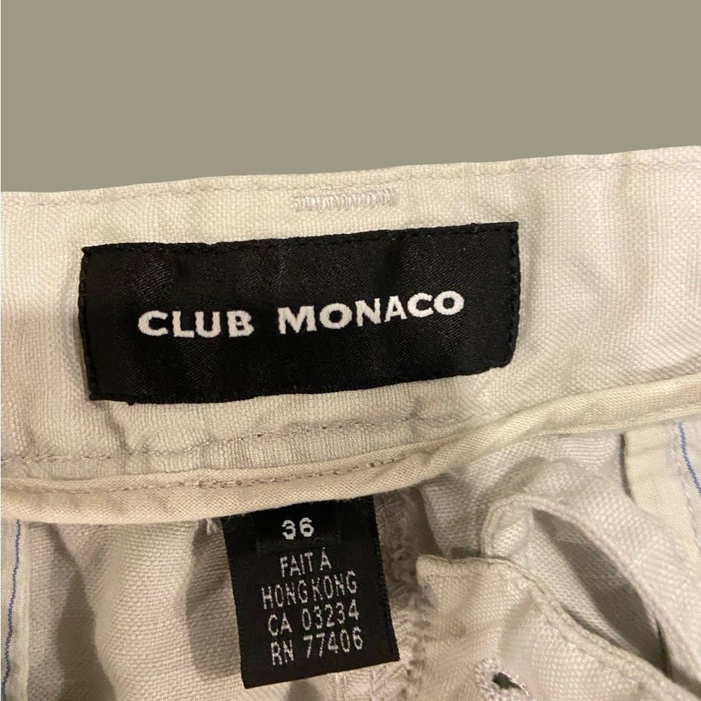 Club Monaco Club Monaco Cream Chinos Classic Style Size US 33 - 2 Thumbnail