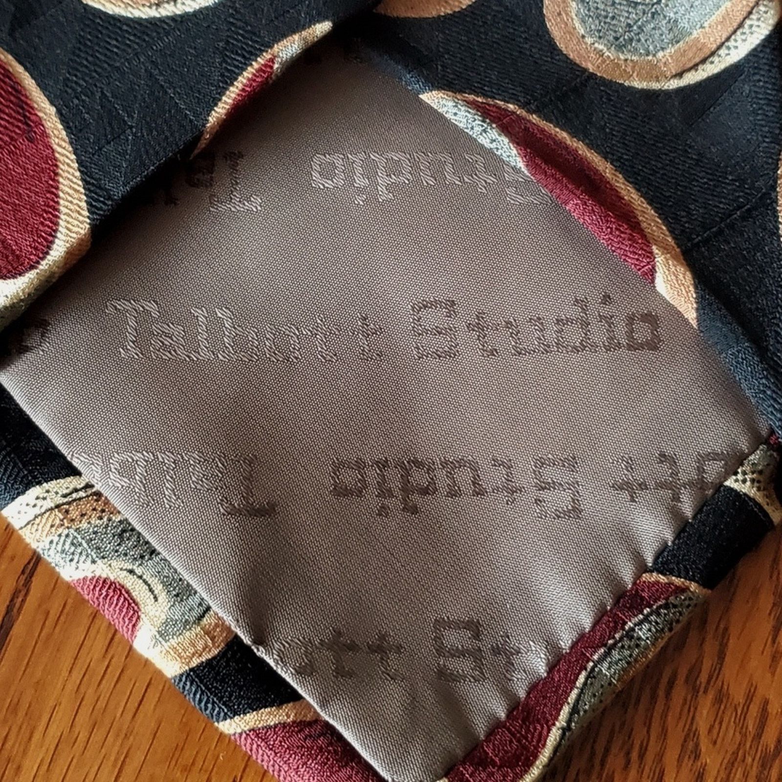 Robert Talbott TALBOTT STUDIOS * NORDSTROMS VINTAGE SILK MENS TIE Size ONE SIZE - 4 Thumbnail