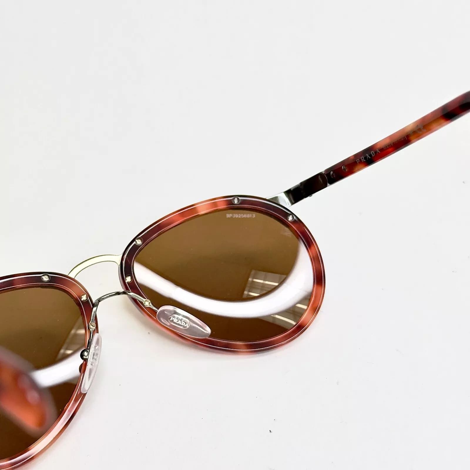 Prada PRADA 01T WANDERER Aviator PR01TS Red Brown Sunglasses 01TS Size ONE SIZE - 4 Thumbnail