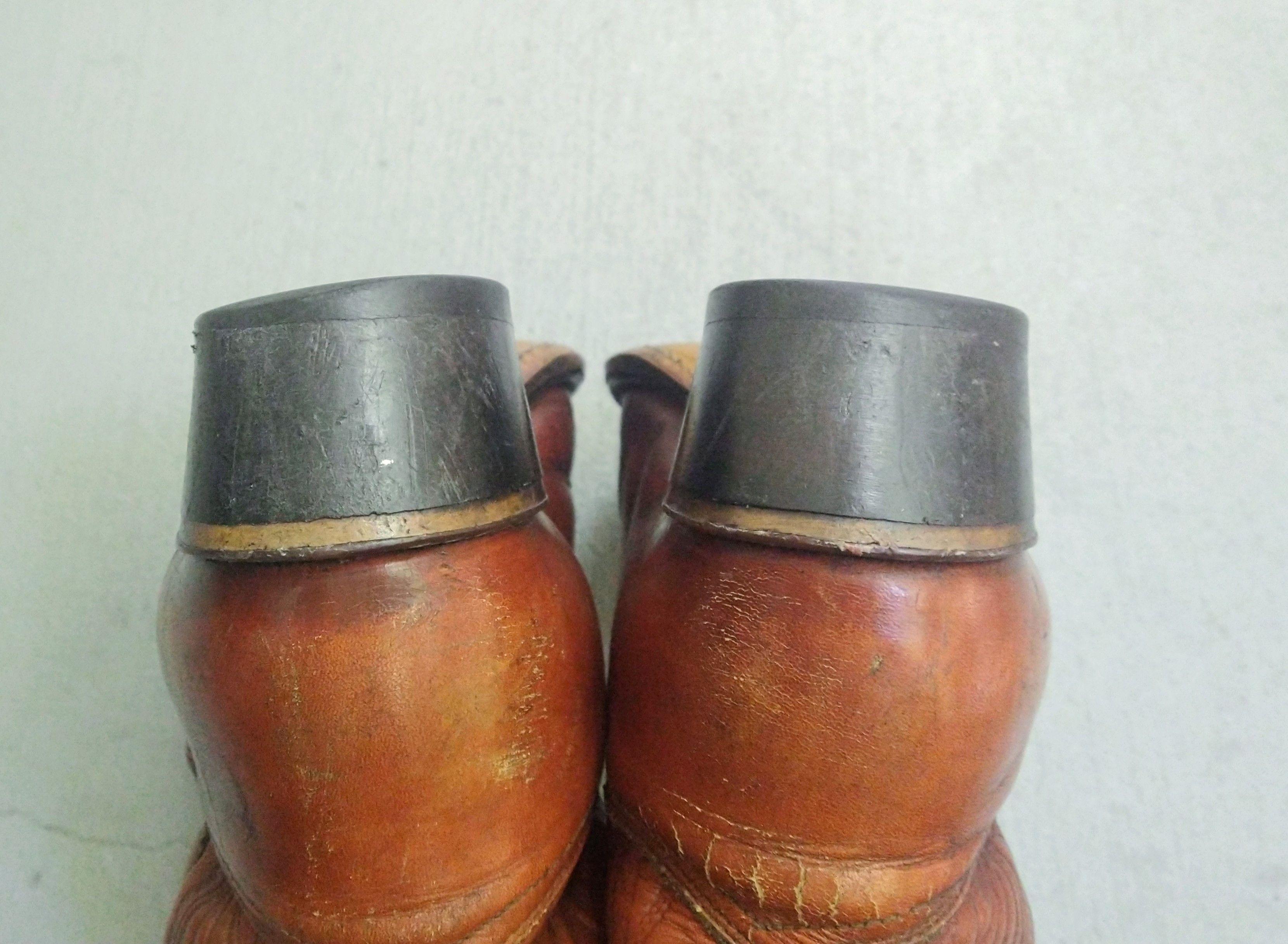 Genuine Leather Acme Cowboy Boots Size 9.5 Brown Leather Western Botas Size US 9.5 / EU 42-43 - 13 Thumbnail