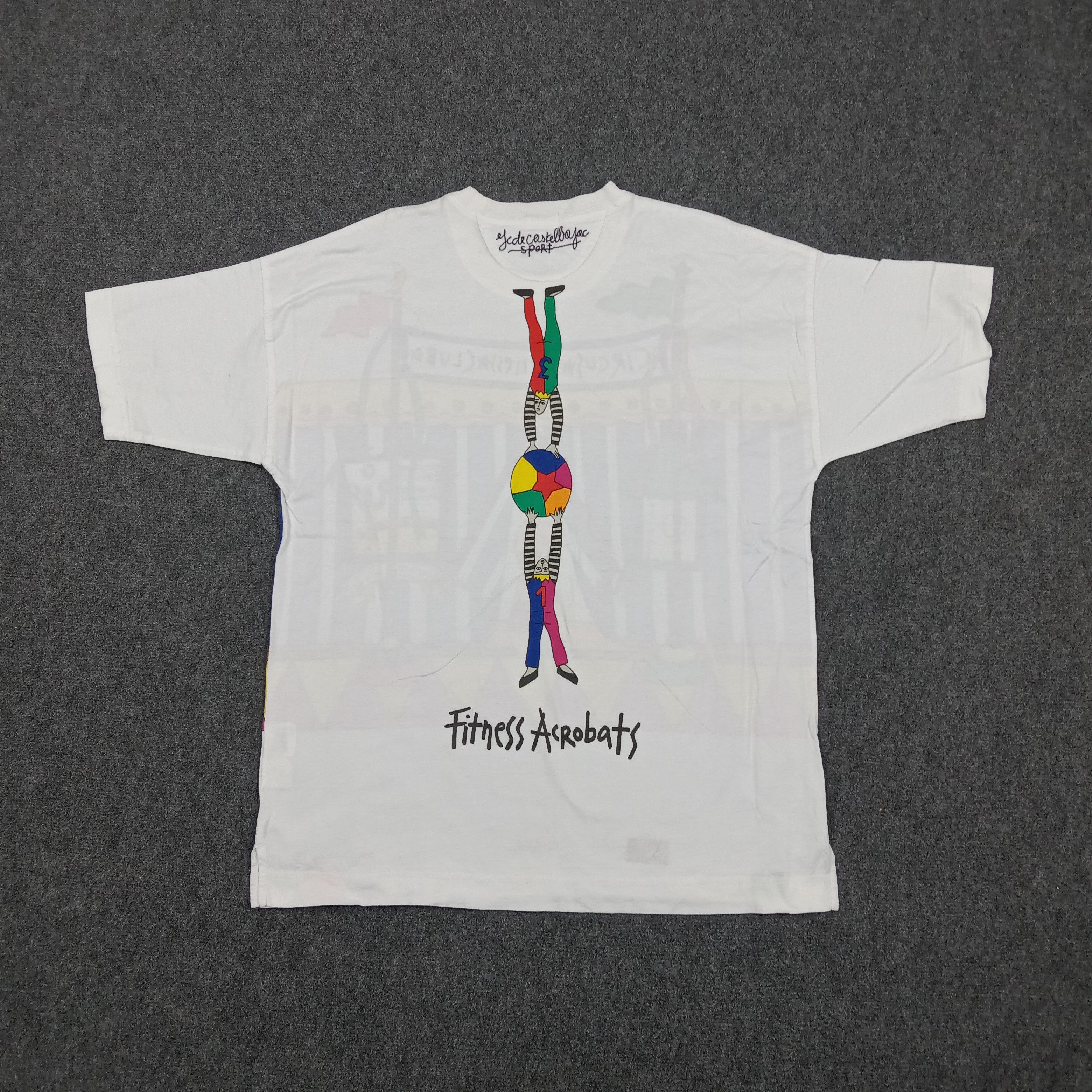 Jean Charles De Castelbajac 90's Castelbajac Sport Circus Retro Tshirt C294N6 Size US L / EU 52-54 / 3 - 4 Thumbnail