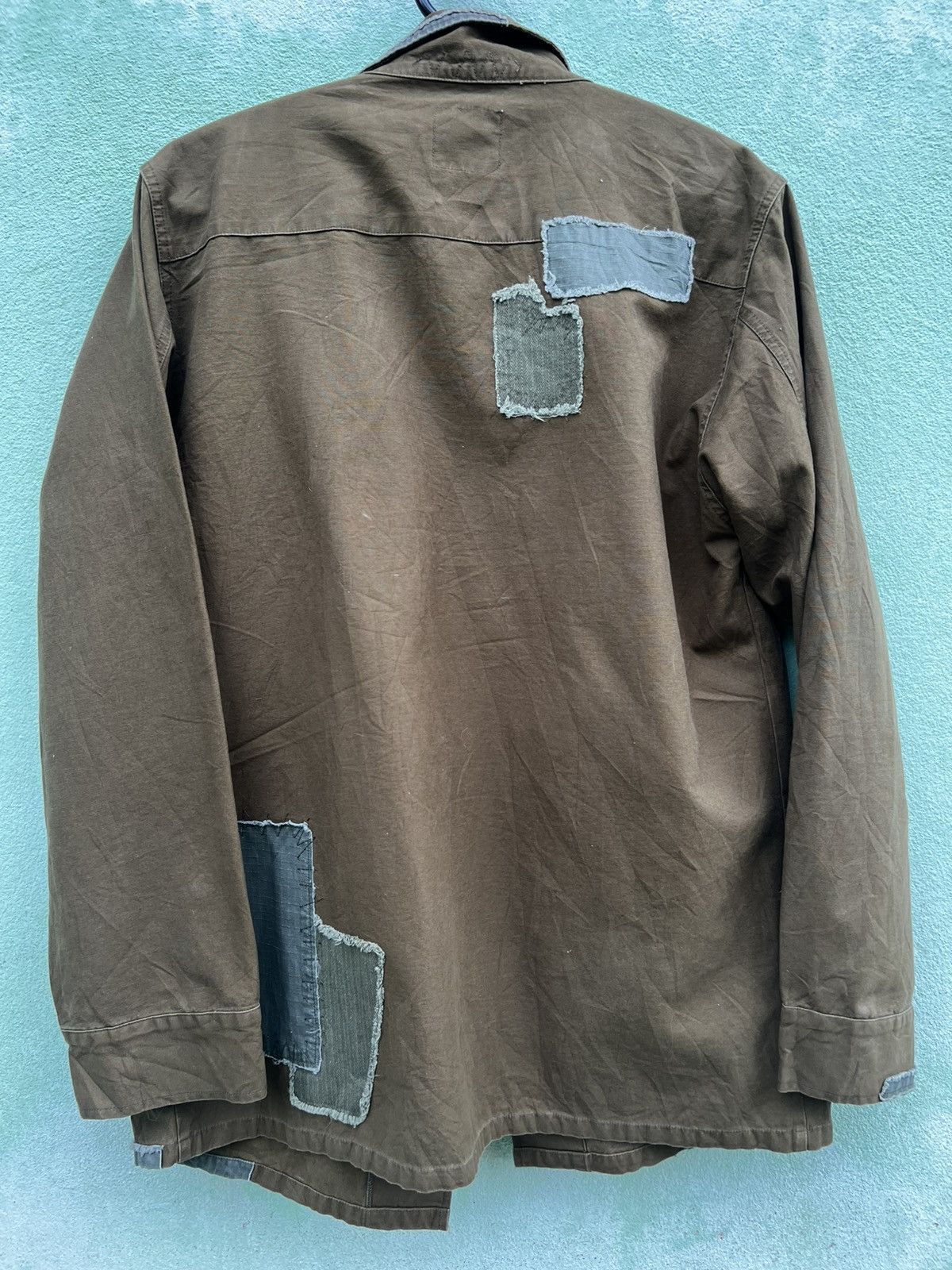 Japanese Brand Houston Distressed Boro Patchwork Military Jungle Fatigue Size US L / EU 52-54 / 3 - 5 Thumbnail