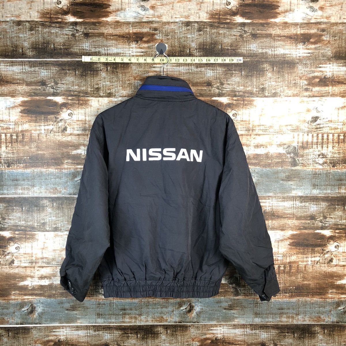 Japanese Brand D Alta Nissan Grey vintage Bombers Jacket #A2212 Size US M / EU 48-50 / 2 - 14 Thumbnail