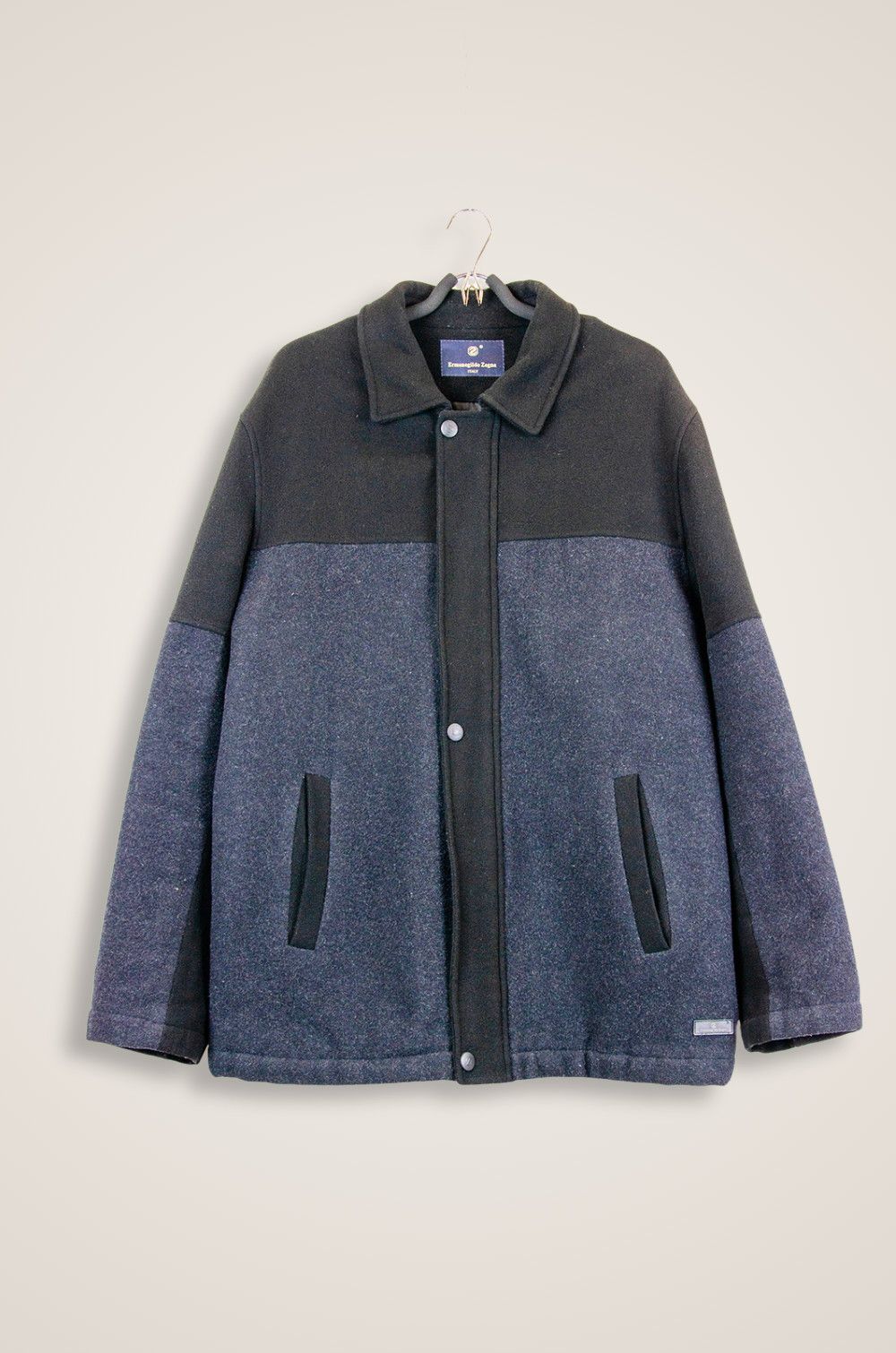 Ermenegildo Zegna Zegna Two-Tone Wool Jacket – 52 IT (Italy) Size US L / EU 52-54 / 3 - 1 Thumbnail
