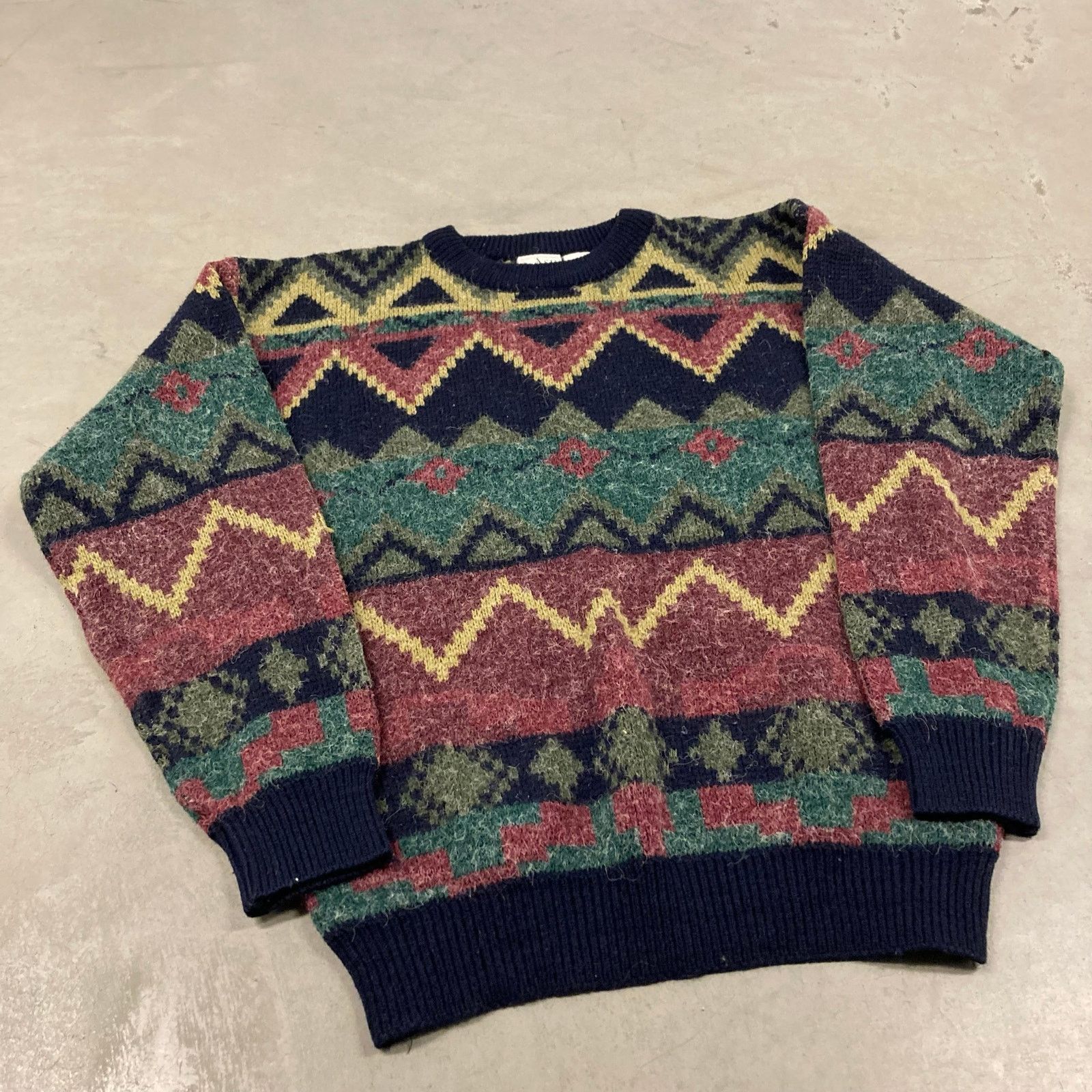 Vintage 90s patterned ash creek sweater Size US M / EU 48-50 / 2 - 1 Thumbnail