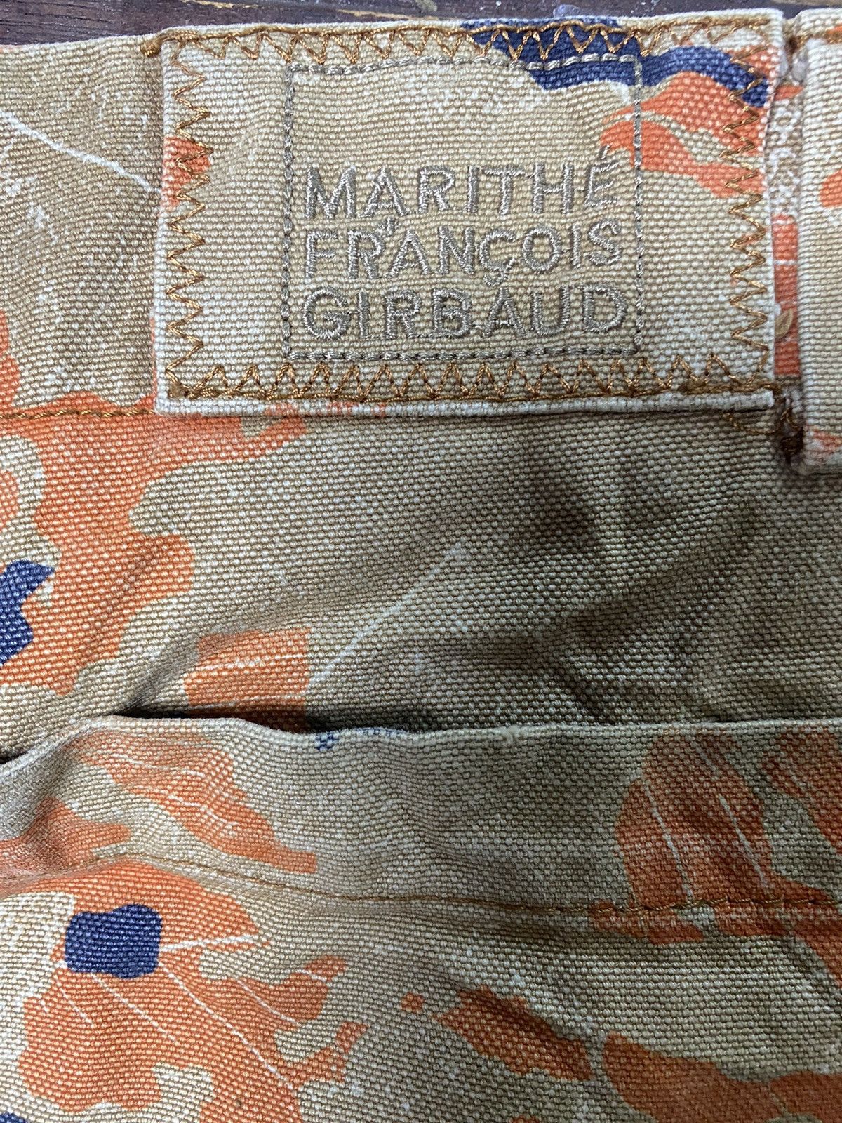 Marithe + Francois Girbaud Marithe Francois Gibaud Orange 🍊 Camo Shuttle Pants Size US 36 / EU 52 - 10 Thumbnail
