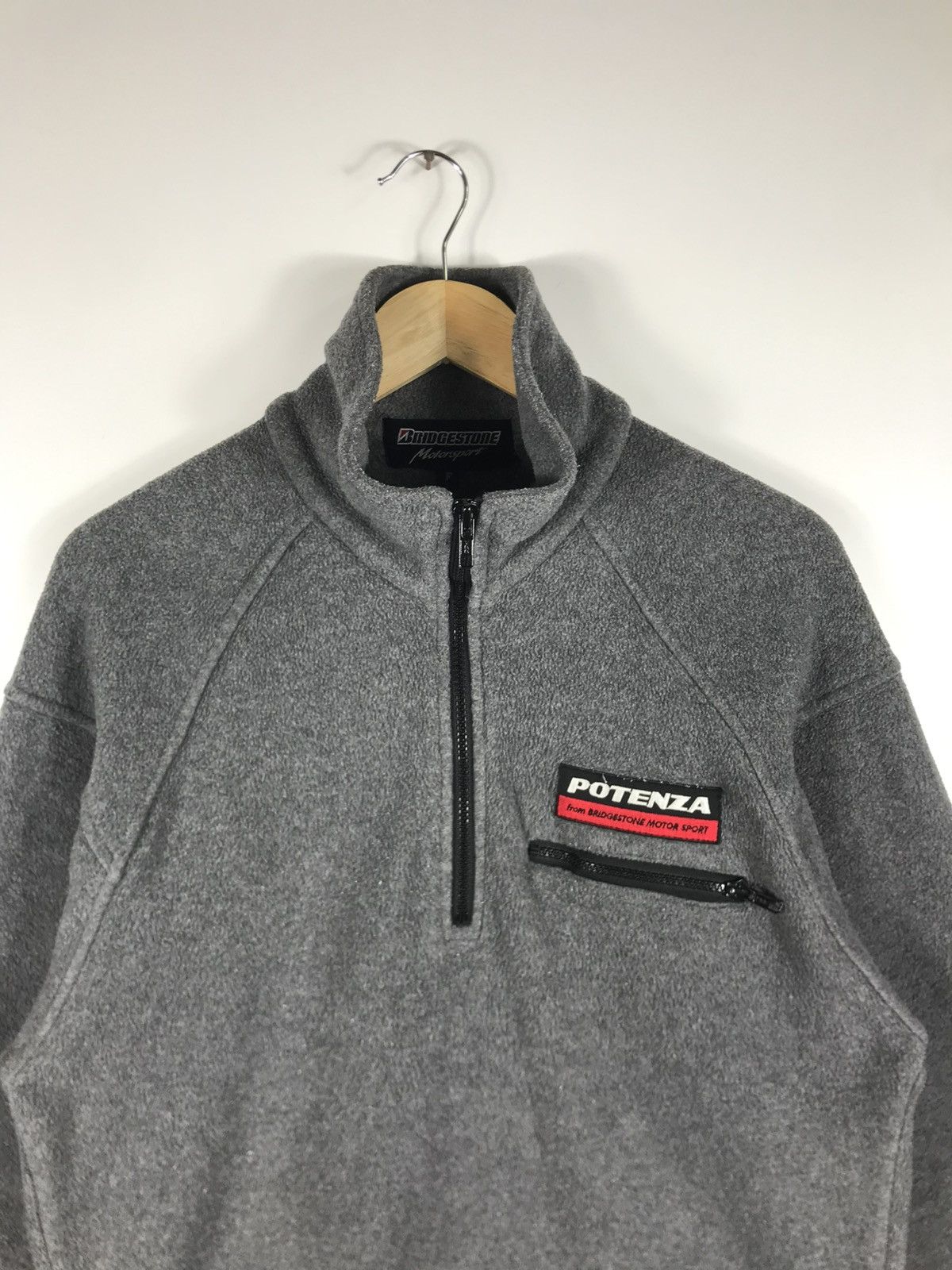 Japanese Brand × Sports Specialties ⚡️Vintage Bridgestone Motosport Fleece Half Zipper Sweatshirt Size US M / EU 48-50 / 2 - 4 Thumbnail