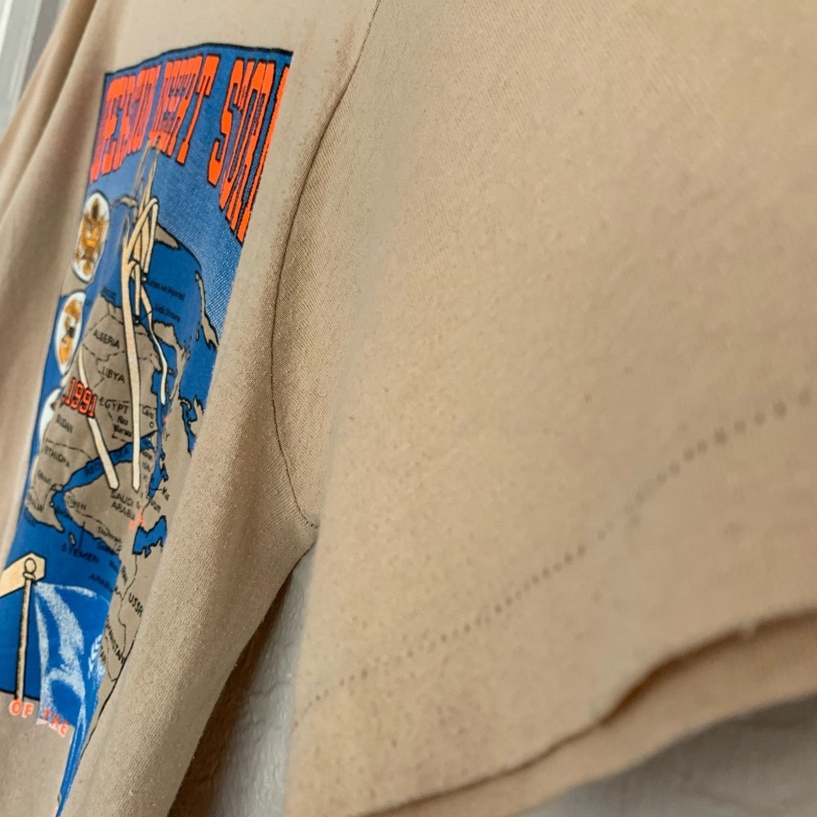 Vintage VINTAGE 1991 OPERATION DESERT STORM SINGLE STITCH SHIRT Size US L / EU 52-54 / 3 - 3 Thumbnail