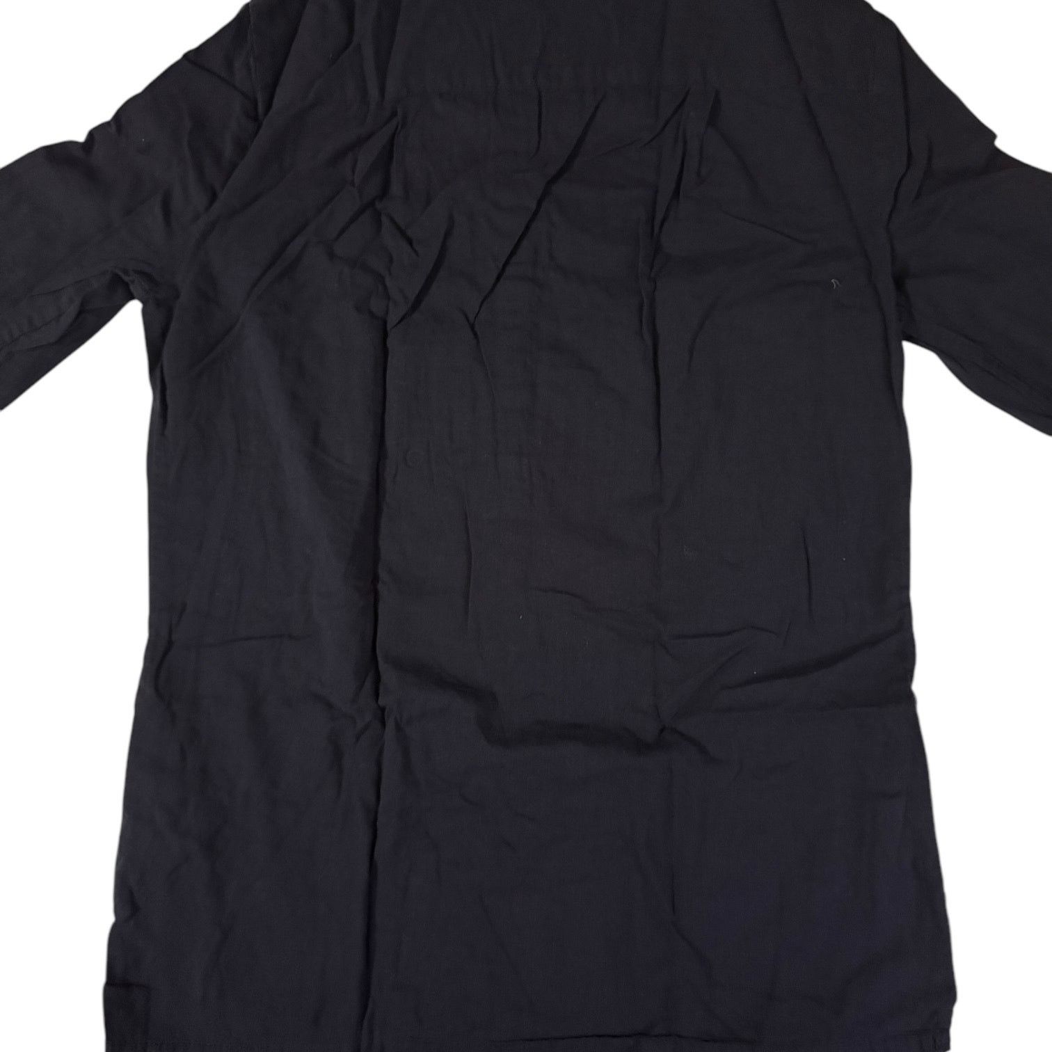 Banana Republic Banana Republic Midnight Blue Ruffle Front Button Shirt – PS Size S / US 4 / IT 40 - 3 Thumbnail