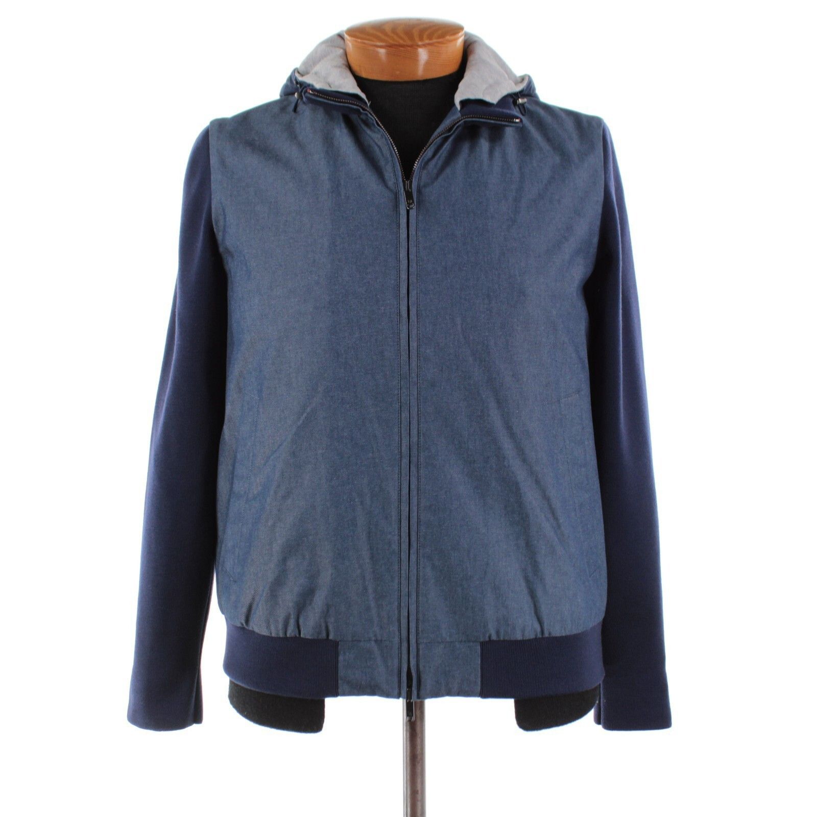 Luciano Barbera Luciano Barbera Jacket Size M US In Blue Cotton Blend Size US M / EU 48-50 / 2 - 1 Thumbnail