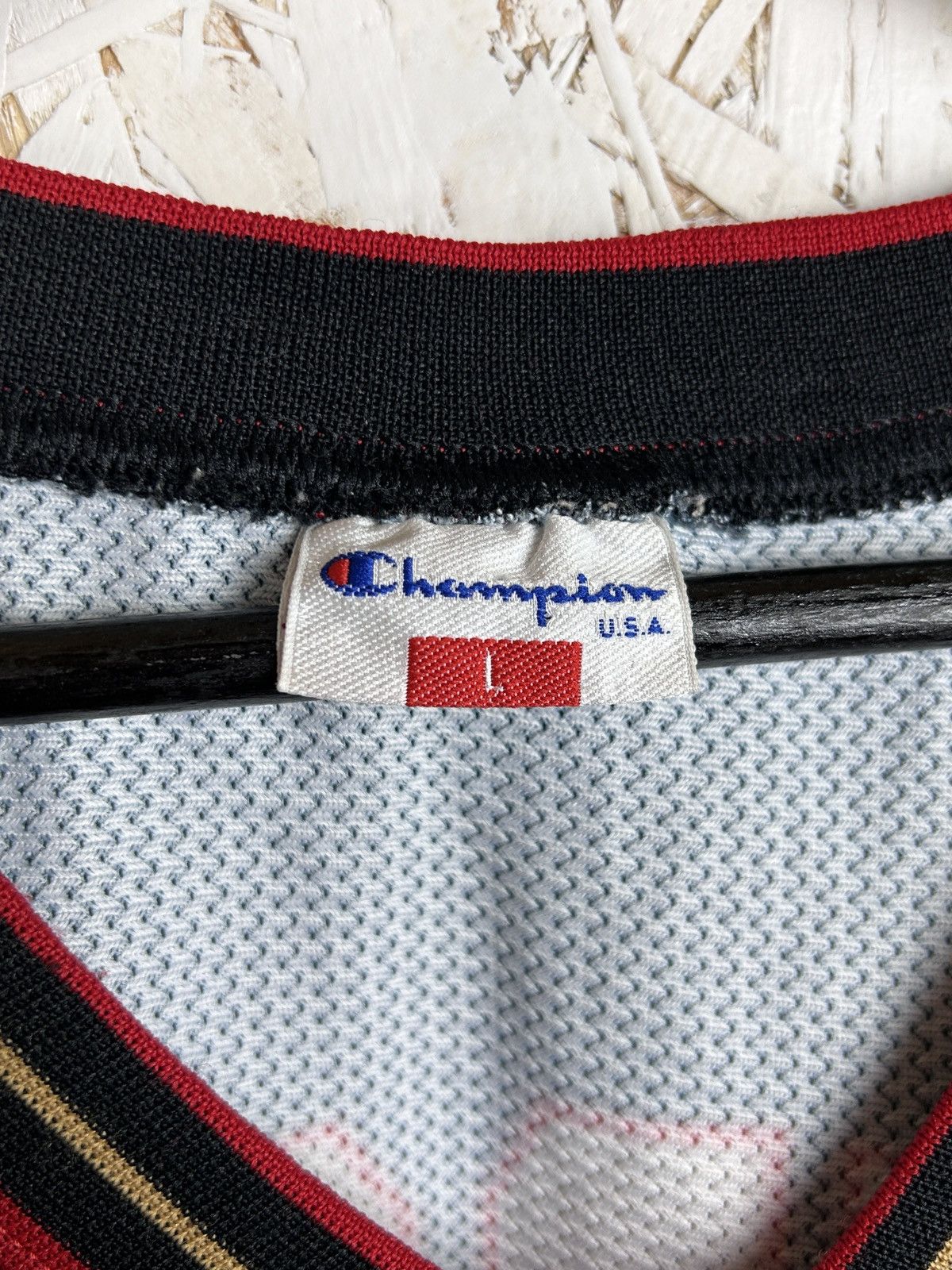 Champion 90s Vintage 76ers Iverson #3 1997/00 Away Kit NBA Jersey Size US L / EU 52-54 / 3 - 9 Thumbnail