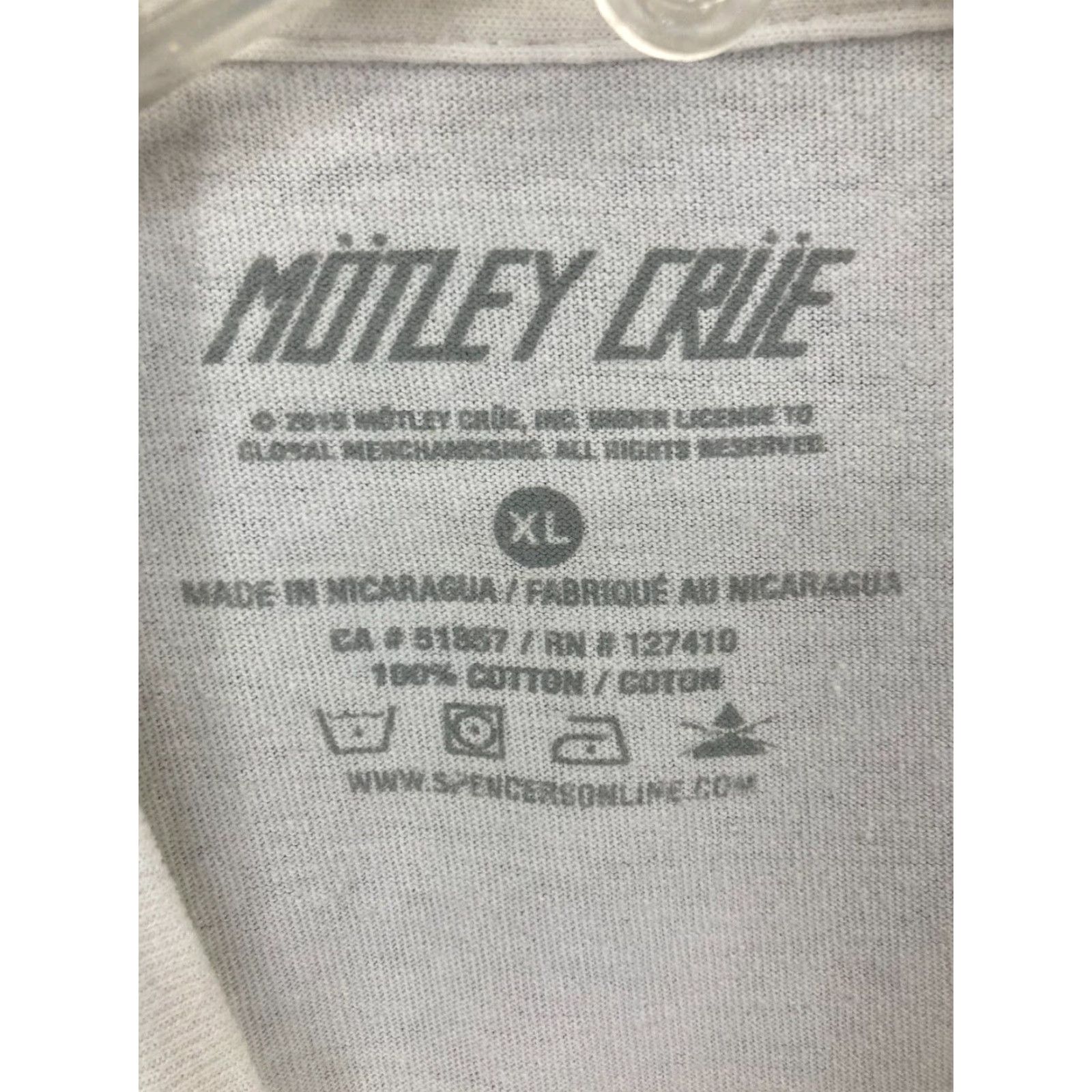 MOTHER Motley Crue T-Shirt Beige Rock Band XL Adult Classic Tee Men's Shirt 84 Tour Graphic Print Size US XL / EU 56 / 4 - 5 Thumbnail