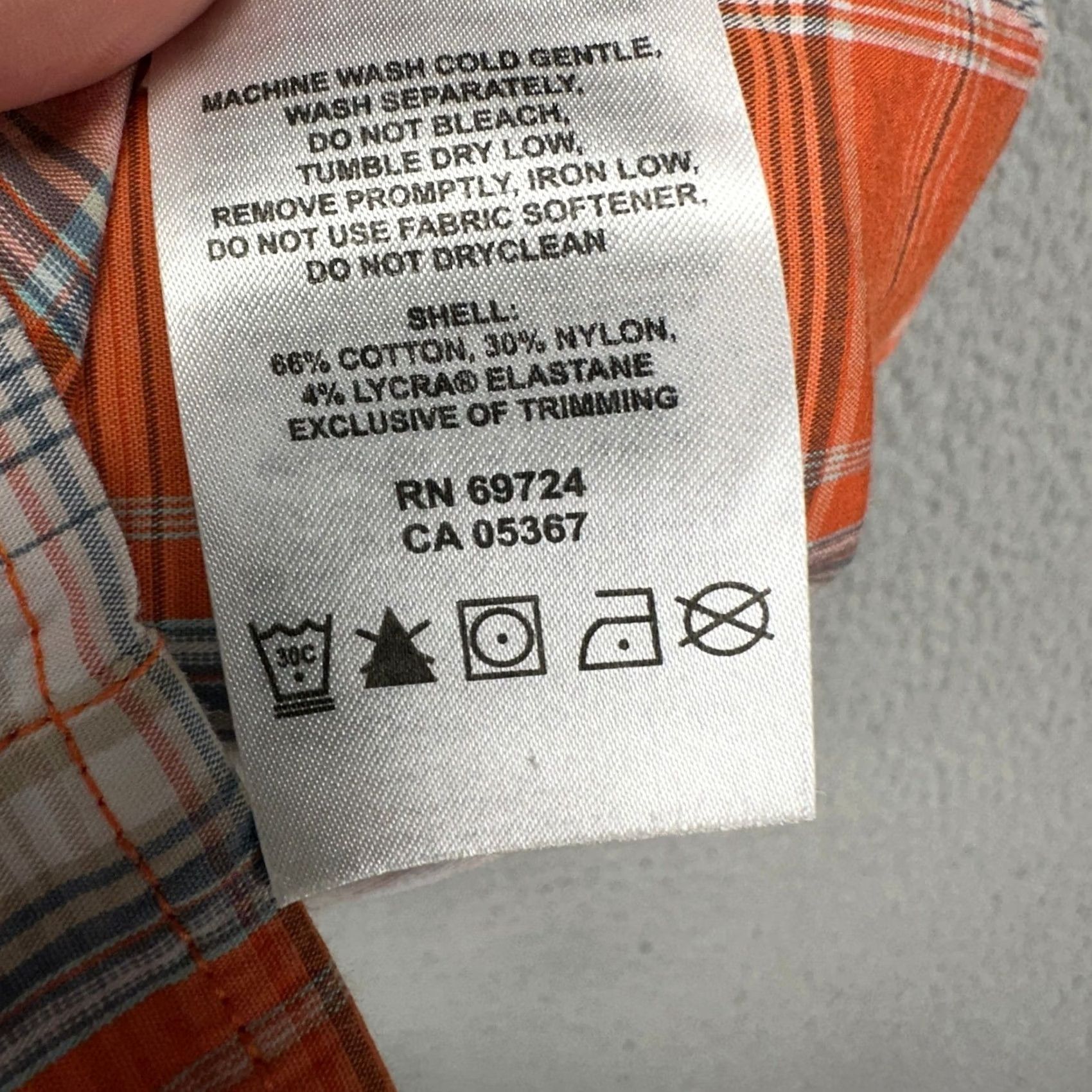 Vintage Columbia Shirt XL Men Orange Plaid Button-Up Short Sleeve Collared Pocket Breathable Preppy Outdoor Vintage: No Size US XL / EU 56 / 4 - 2 Thumbnail