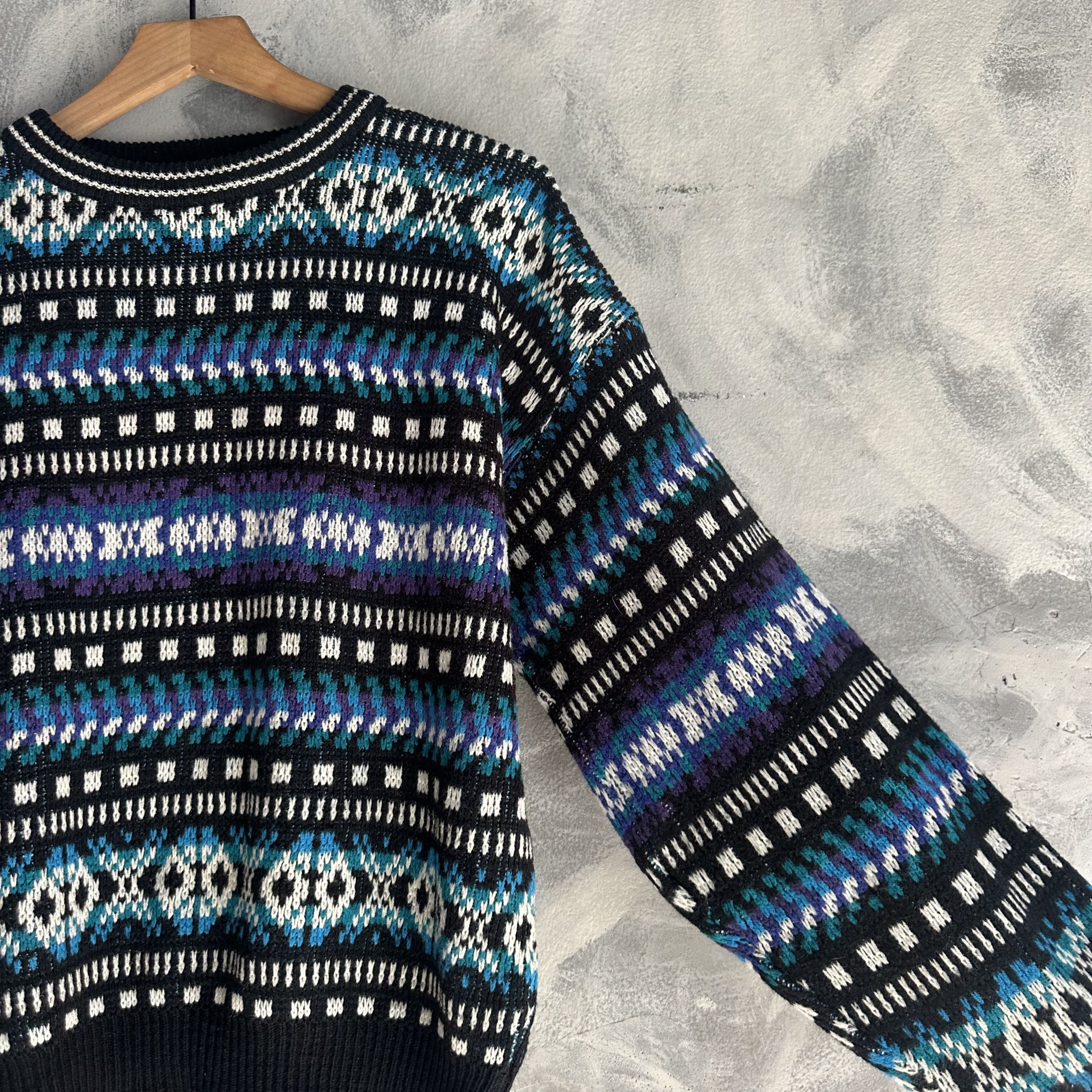 Other Vintage Trend Basics Knit Sweater Men's M Patterned Size US M / EU 48-50 / 2 - 3 Thumbnail
