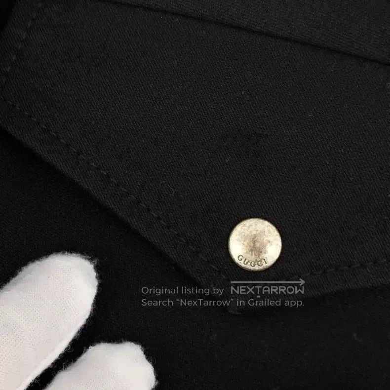 Gucci Gucci Black side stripe logo letter cotton casual trousers Size US 32 / EU 48 - 9 Thumbnail