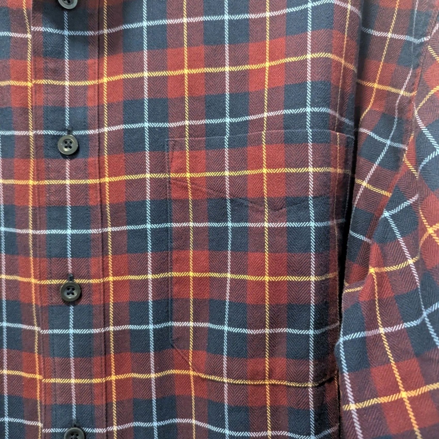 Vintage LLBean Plaid Shirt Mens XL Long Sleeve Button-Down Classic Fit Red/Navy Flannel Button Up Casual Workwear Size US XL / EU 56 / 4 - 3 Thumbnail