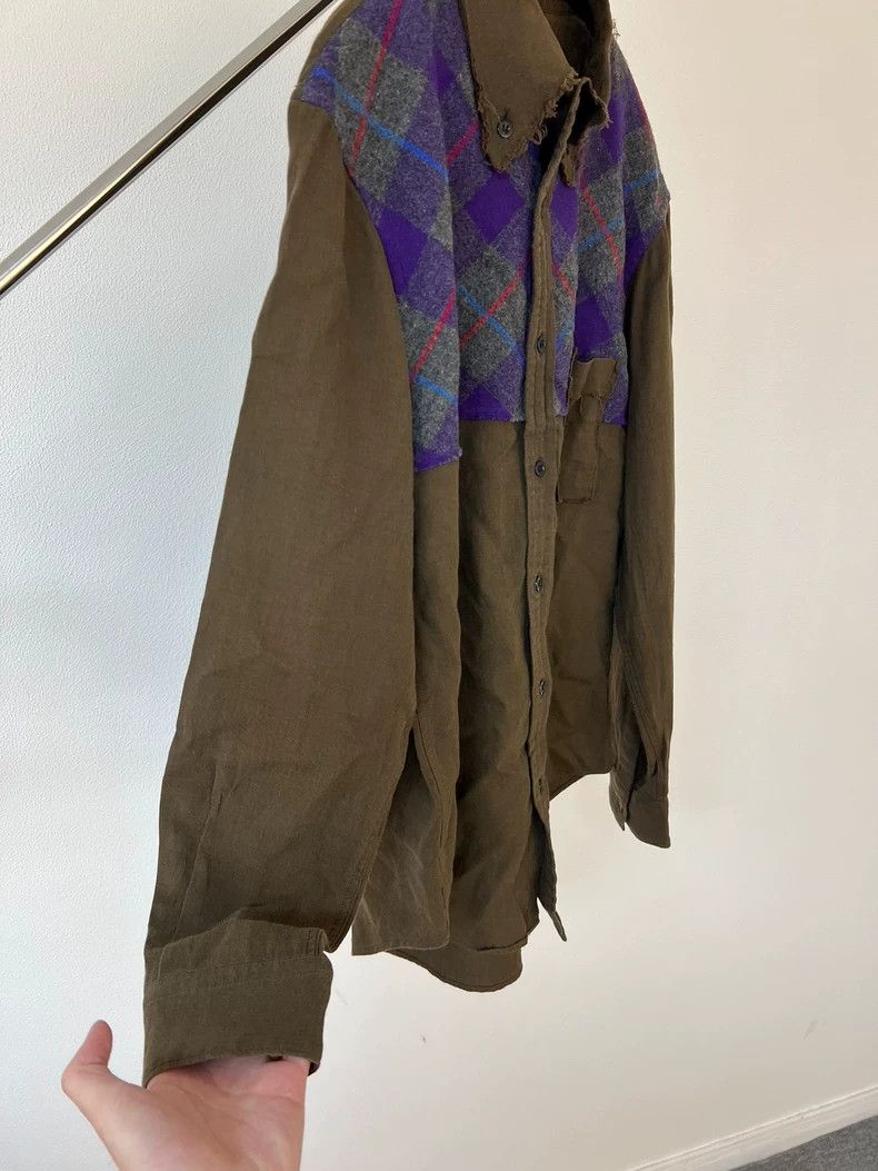 Yohji Yamamoto yohji Yamamoto Fringe-paneled wool-blend shirt 2503-Nextarr Size US L / EU 52-54 / 3 - 4 Thumbnail