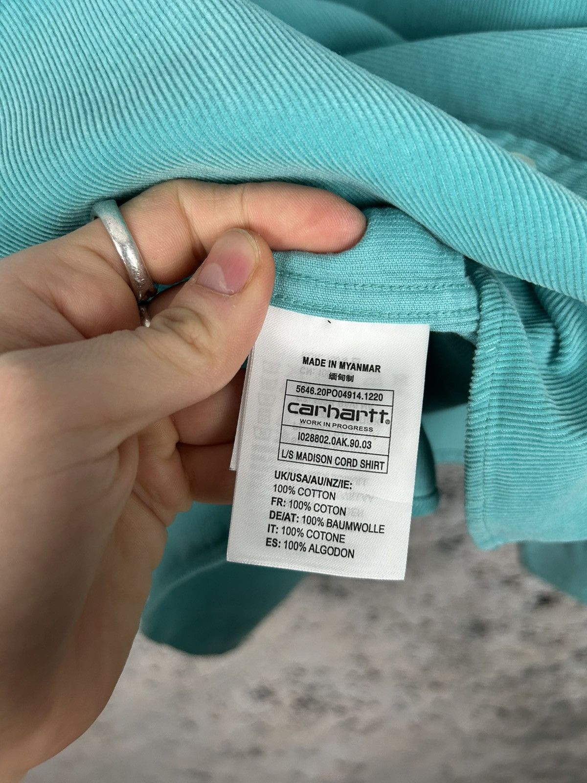 Carhartt Carhartt WIP Madison Cord Shirt Streetwear Vintage Size US L / EU 52-54 / 3 - 6 Thumbnail