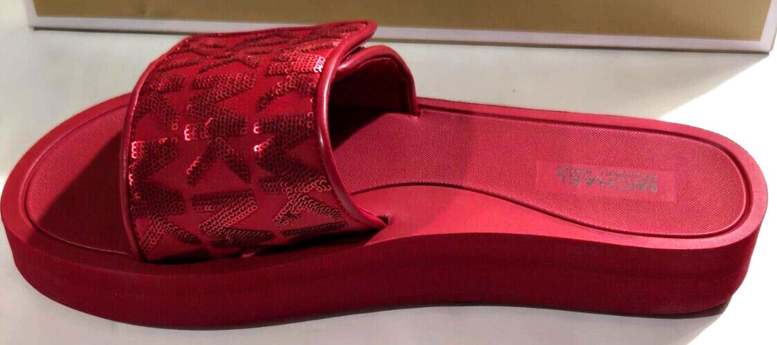 Michael Kors Michael Kors Platform Slides Scuba Red Flip Flop 7 w/o Box Size US 7 / IT 37 - 3 Thumbnail