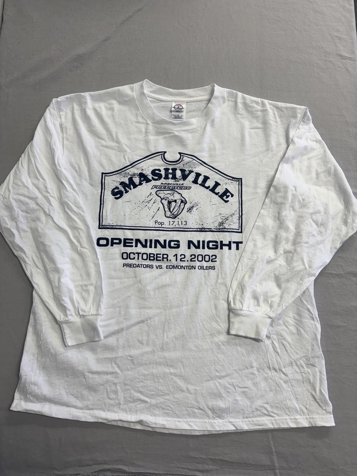 Delta Vintage NHL Nashville Predators Longsleeve T-shirt 2002 XL Size US XL / EU 56 / 4 - 1 Thumbnail