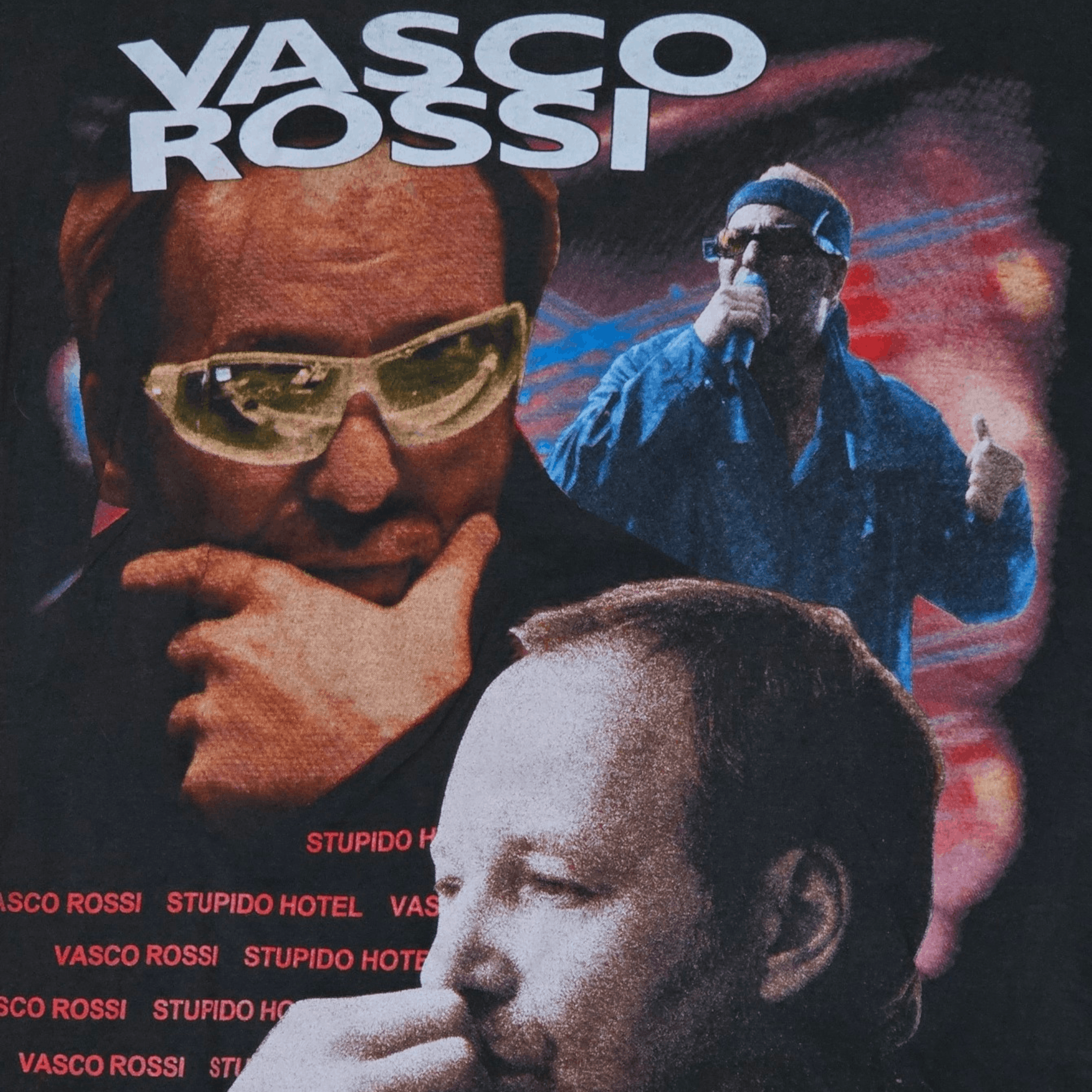 Band Tees Vasco Rossi Stupido Hotel 2001 Tee Size US L / EU 52-54 / 3 - 2 Thumbnail